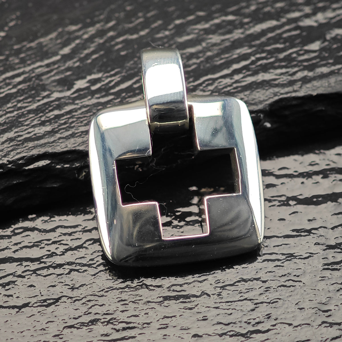 Vintage Tiffany & Co. Cutout Cross Sterling Silver Pendant  P3157