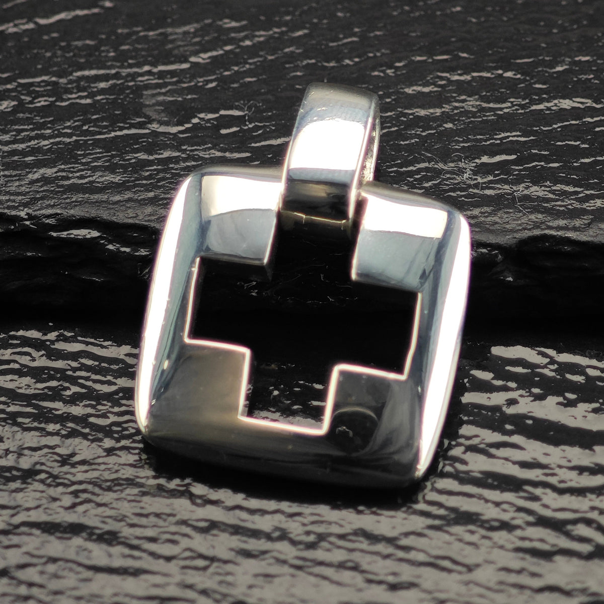Vintage Tiffany & Co. Cutout Cross Sterling Silver Pendant  P3157