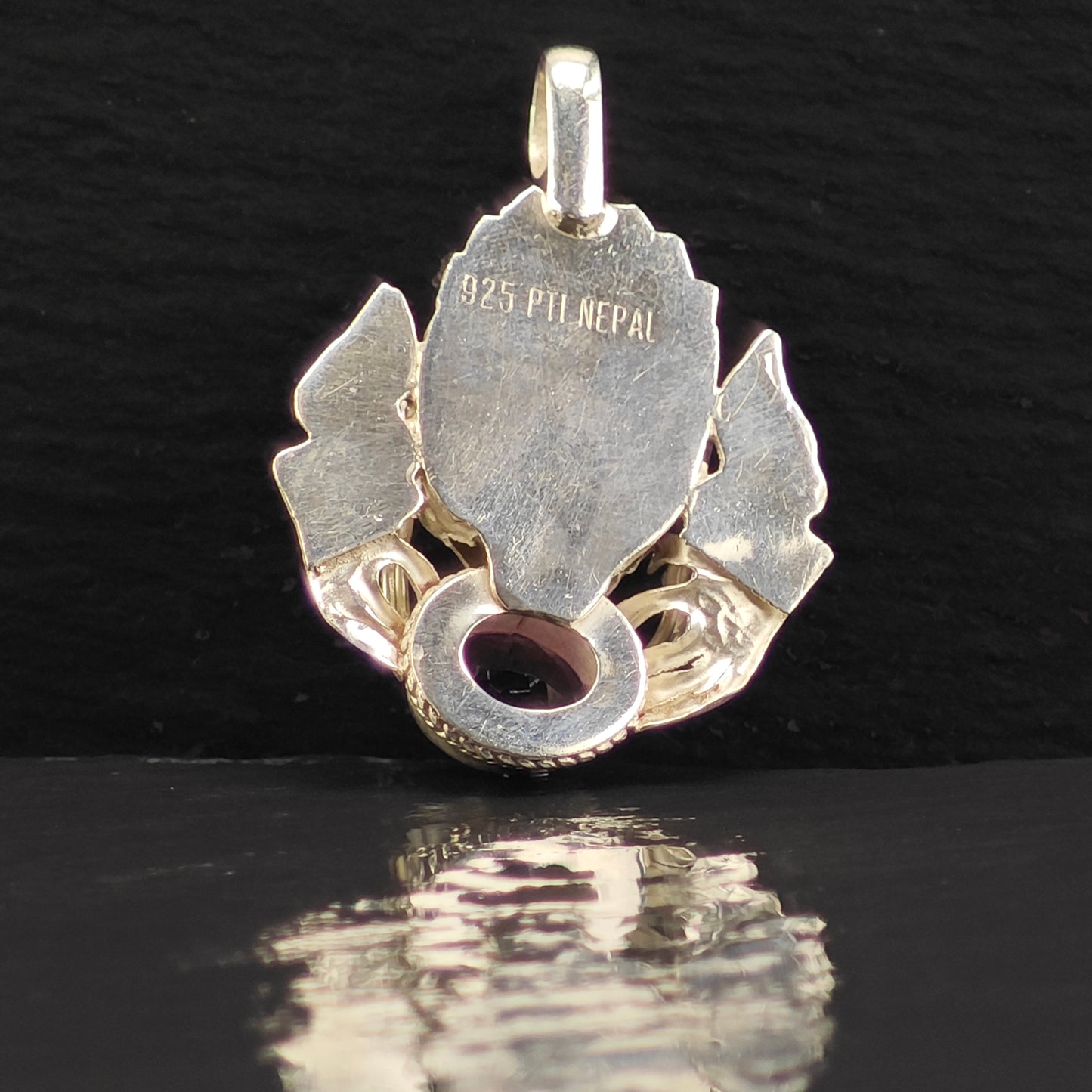 Amethyst Dragon Pendant Sterling Silver