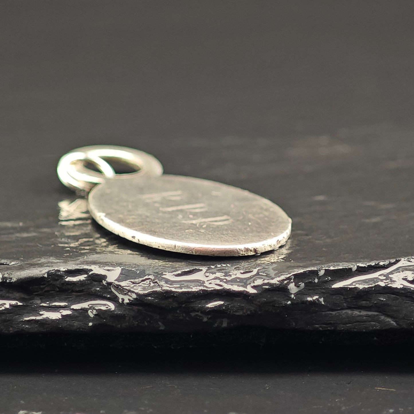 Antique Thomae Co. For Cartier Tag Pendant, Initialed R.P.P. Sterling Silver