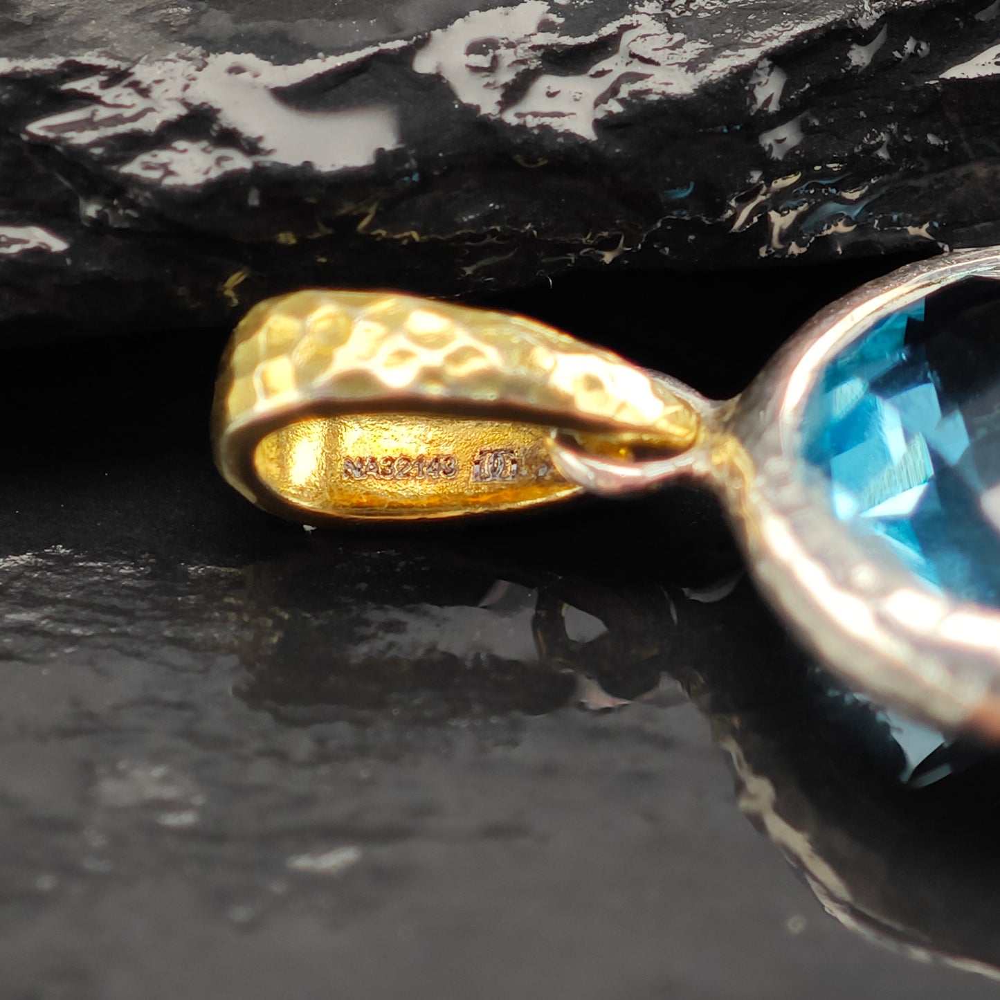 Choice of Topaz Pendant Gold Tone Accent Sterling Silver