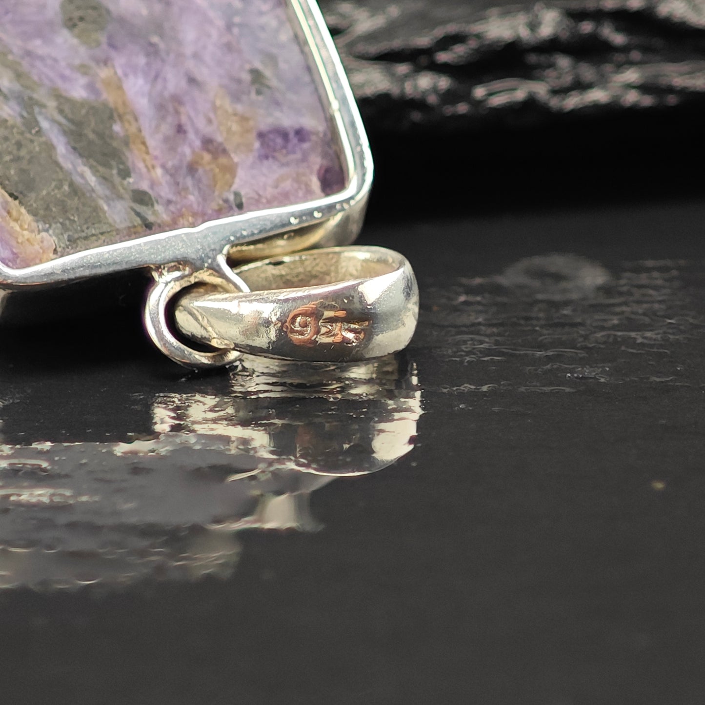 Charoite Pendant Sterling Silver