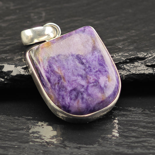 Charoite Pendant Sterling Silver P2952