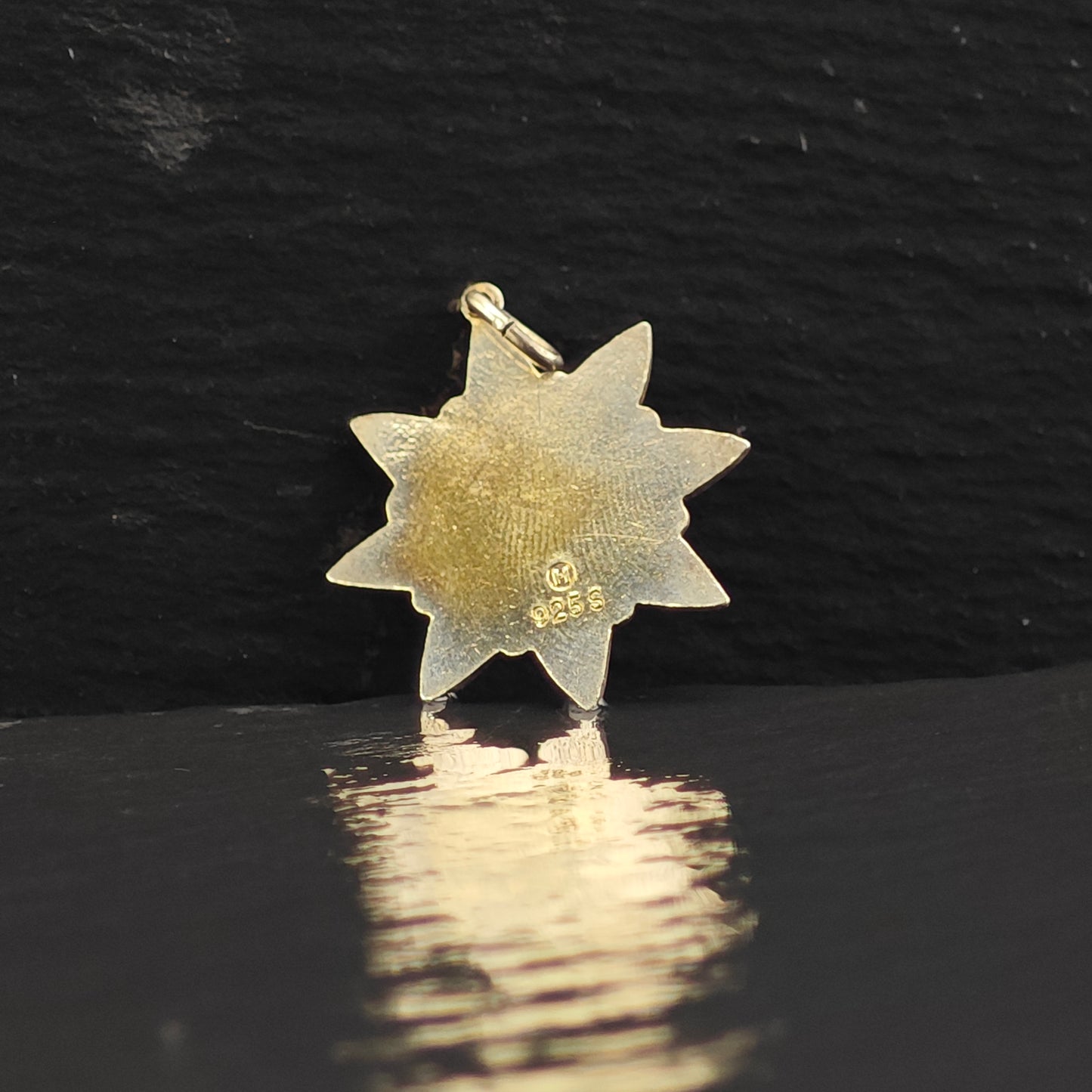 Enamel Flower Pendant Sterling Silver Ivar Holth