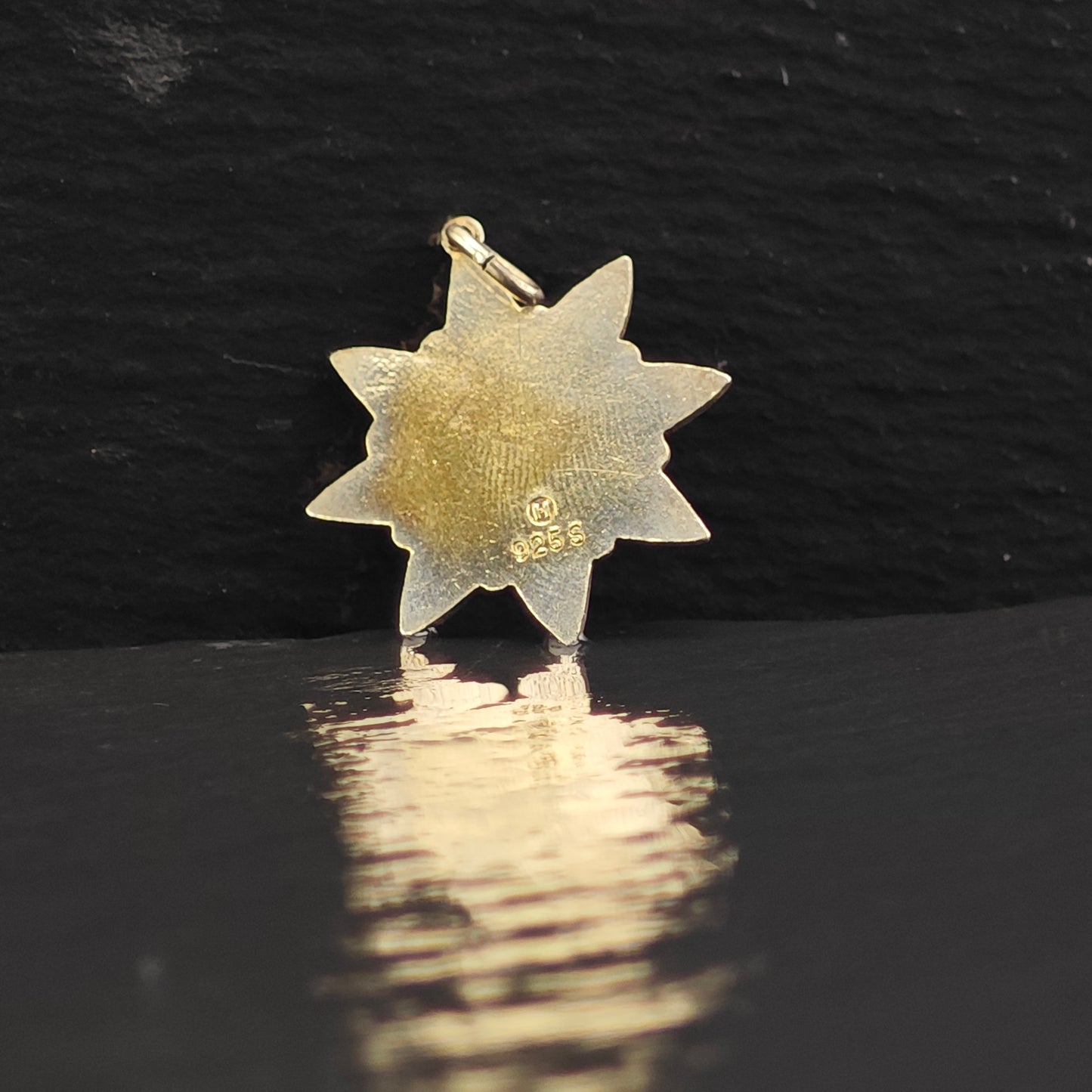 Enamel Flower Pendant Sterling Silver Ivar Holth