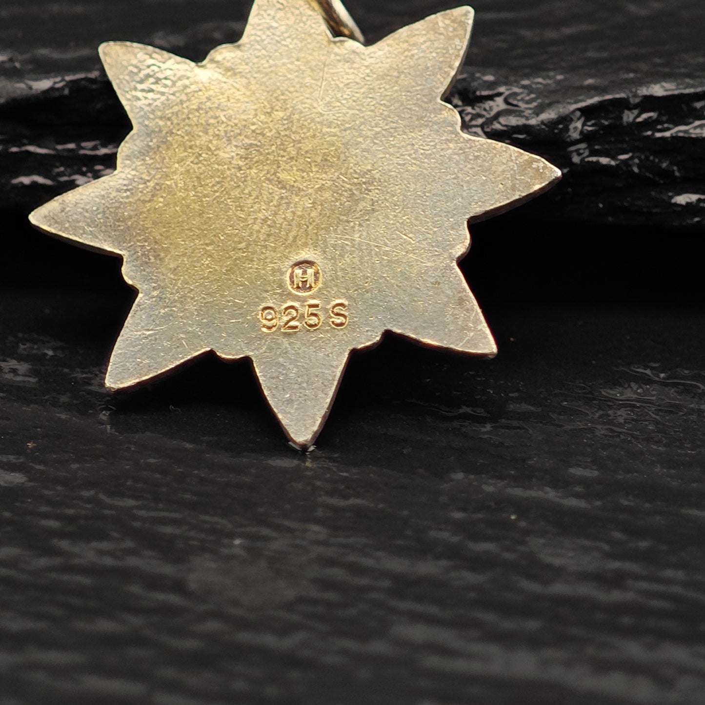 Enamel Flower Pendant Sterling Silver Ivar Holth