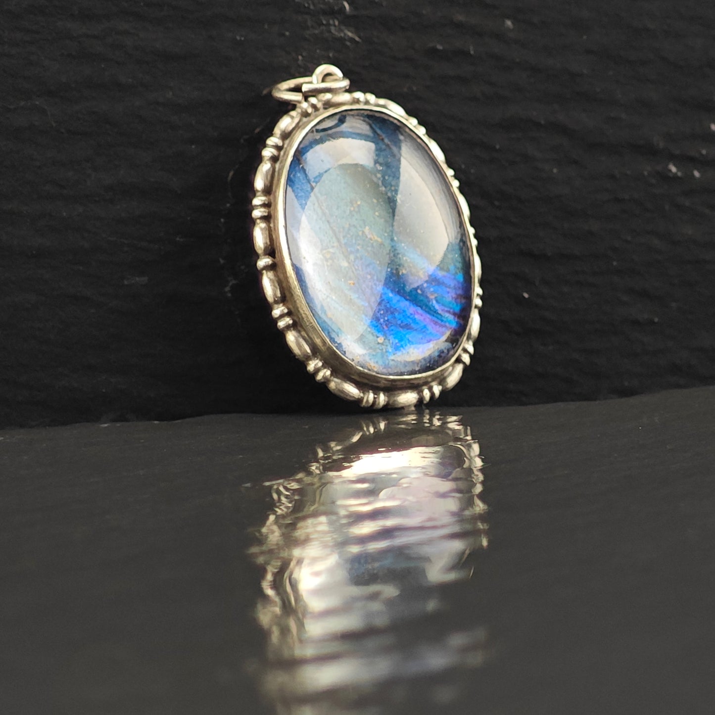 Butterfly Wing Pendant Sterling Silver