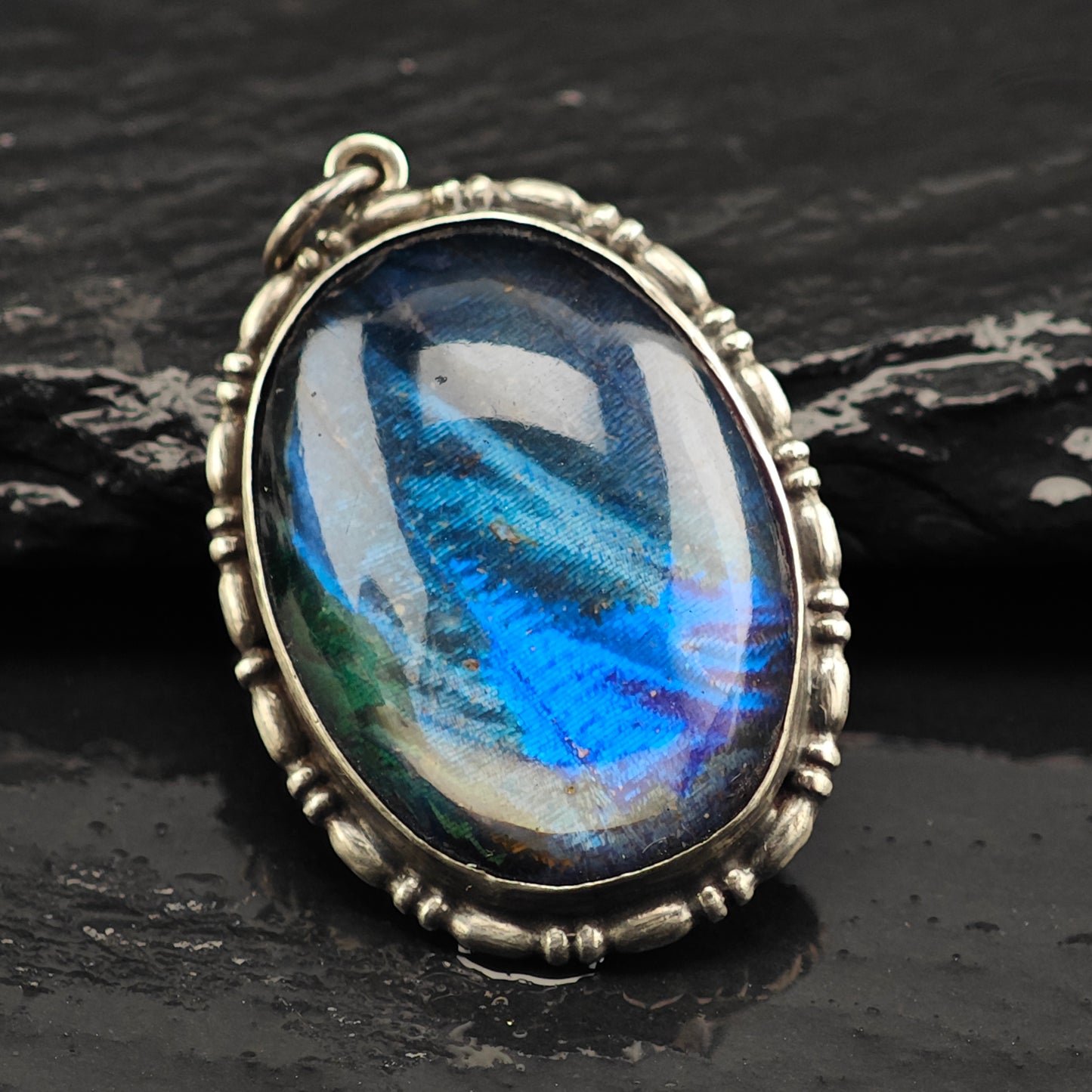Butterfly Wing Pendant Sterling Silver