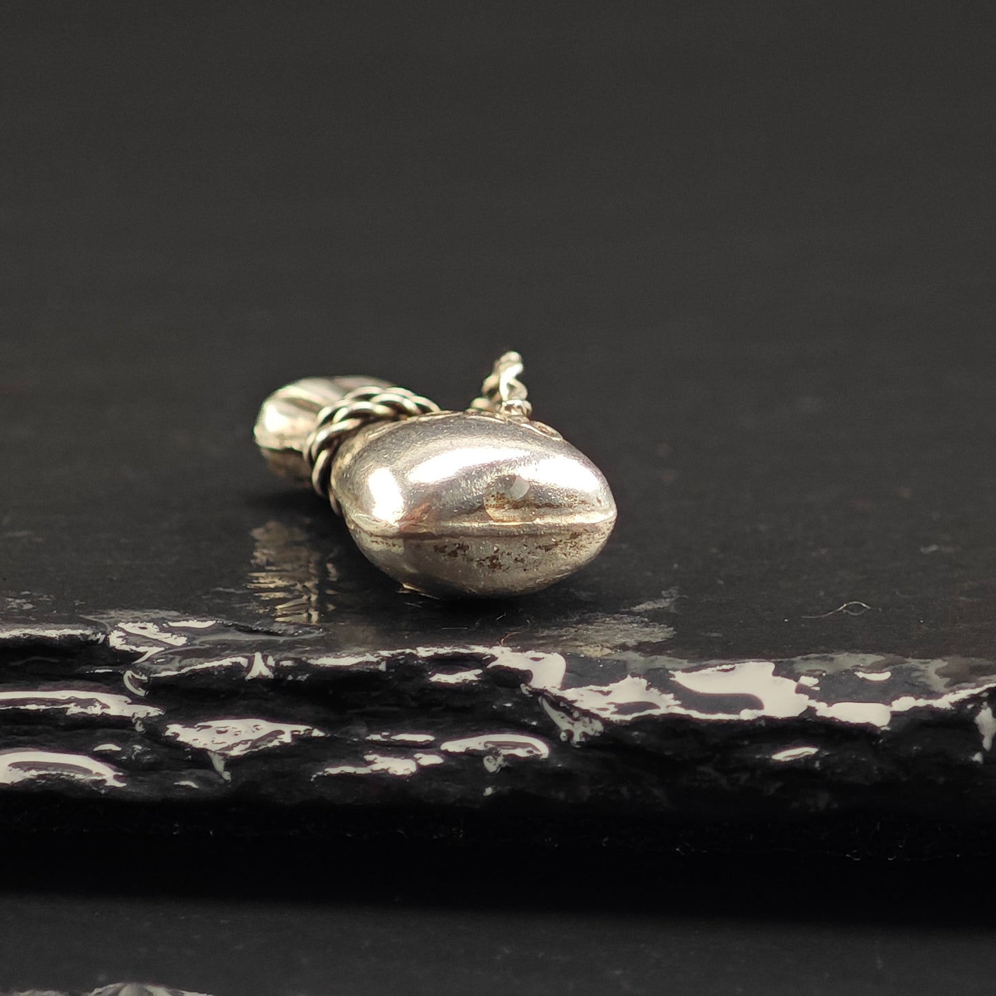 Gold Bag Pendant/Charm Sterling Silver