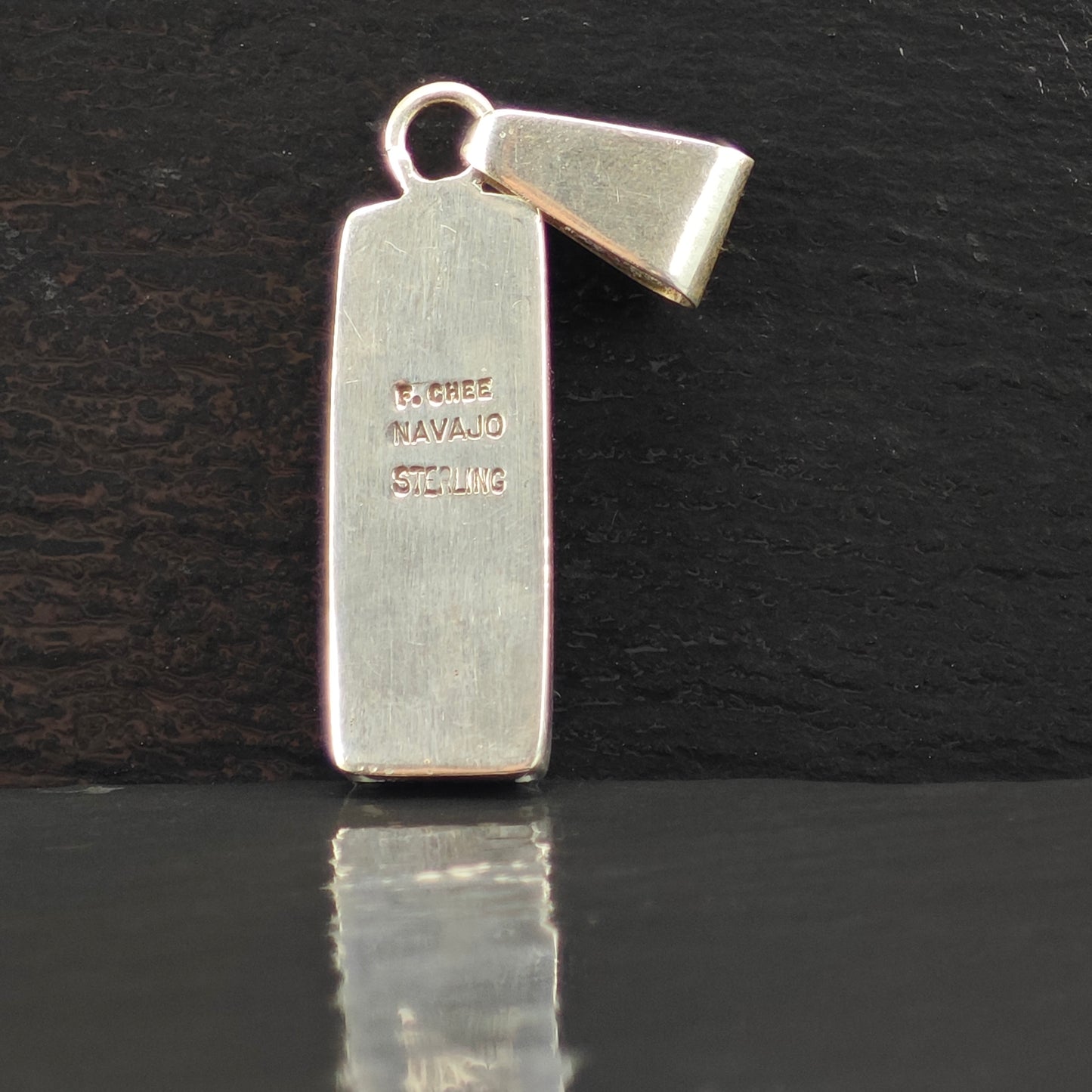 Navajo, Multi-stone Inlay Pendant Sterling Silver