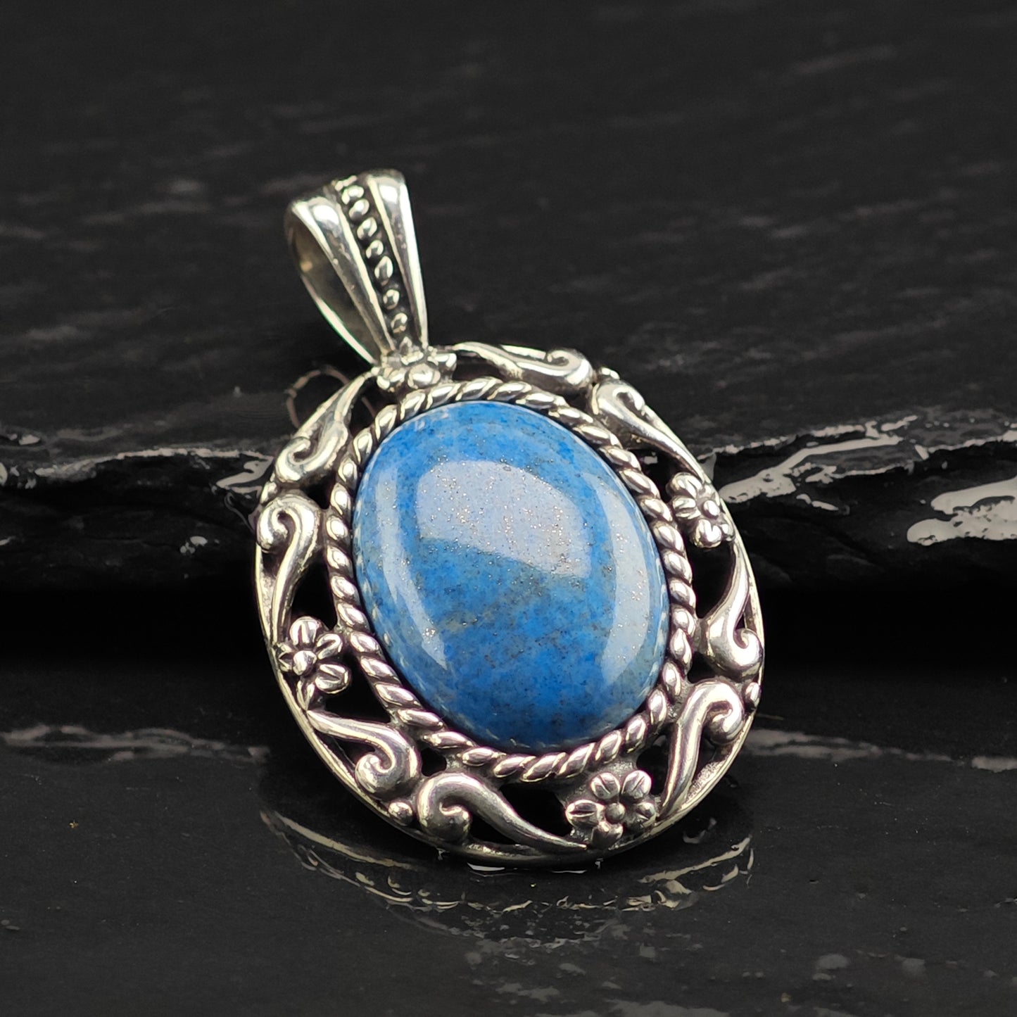 SW Relios Lapis Pendant Sterling Silver