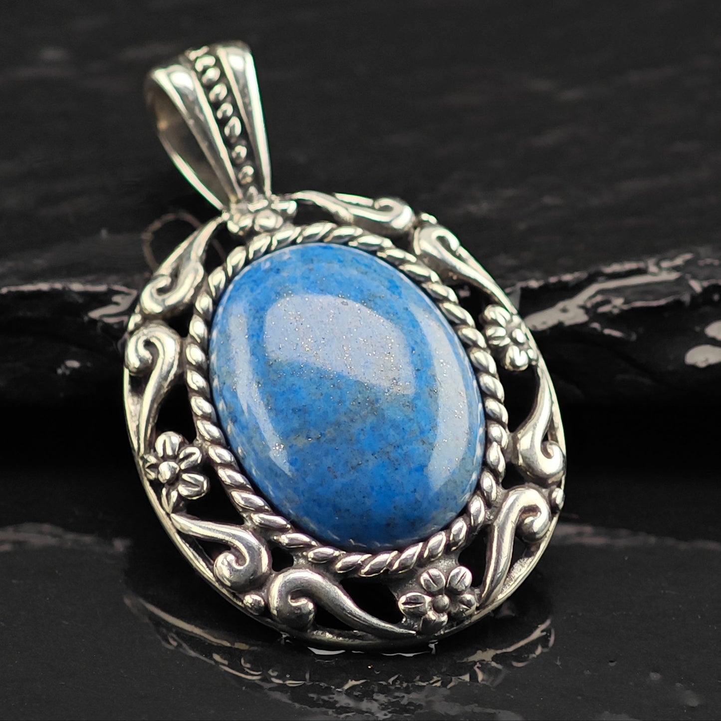 SW Relios Lapis Pendant Sterling Silver