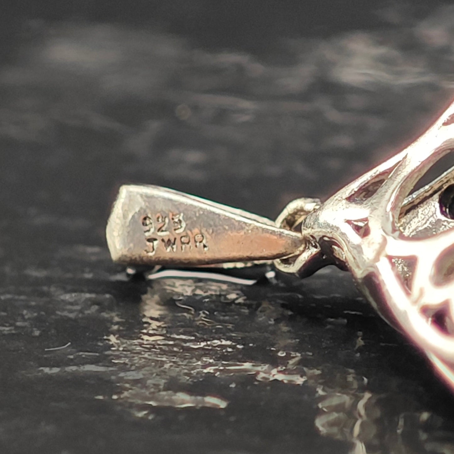 JWBR Black and White Diamonds Pendant Sterling Silver