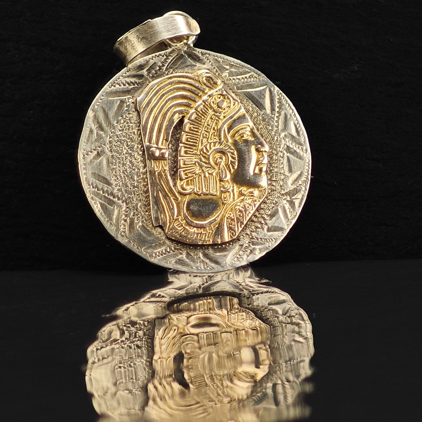 South American Warrior Pendant Sterling Silver