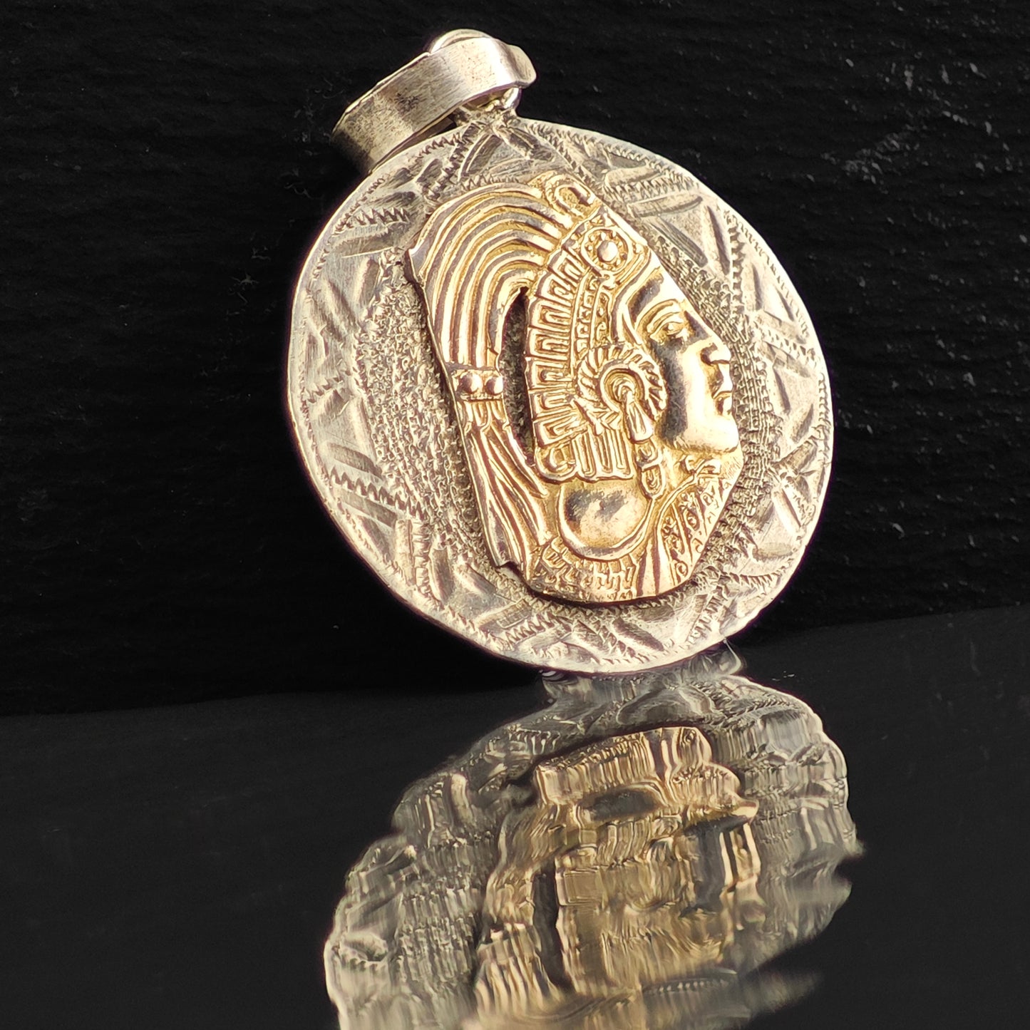 South American Warrior Pendant Sterling Silver