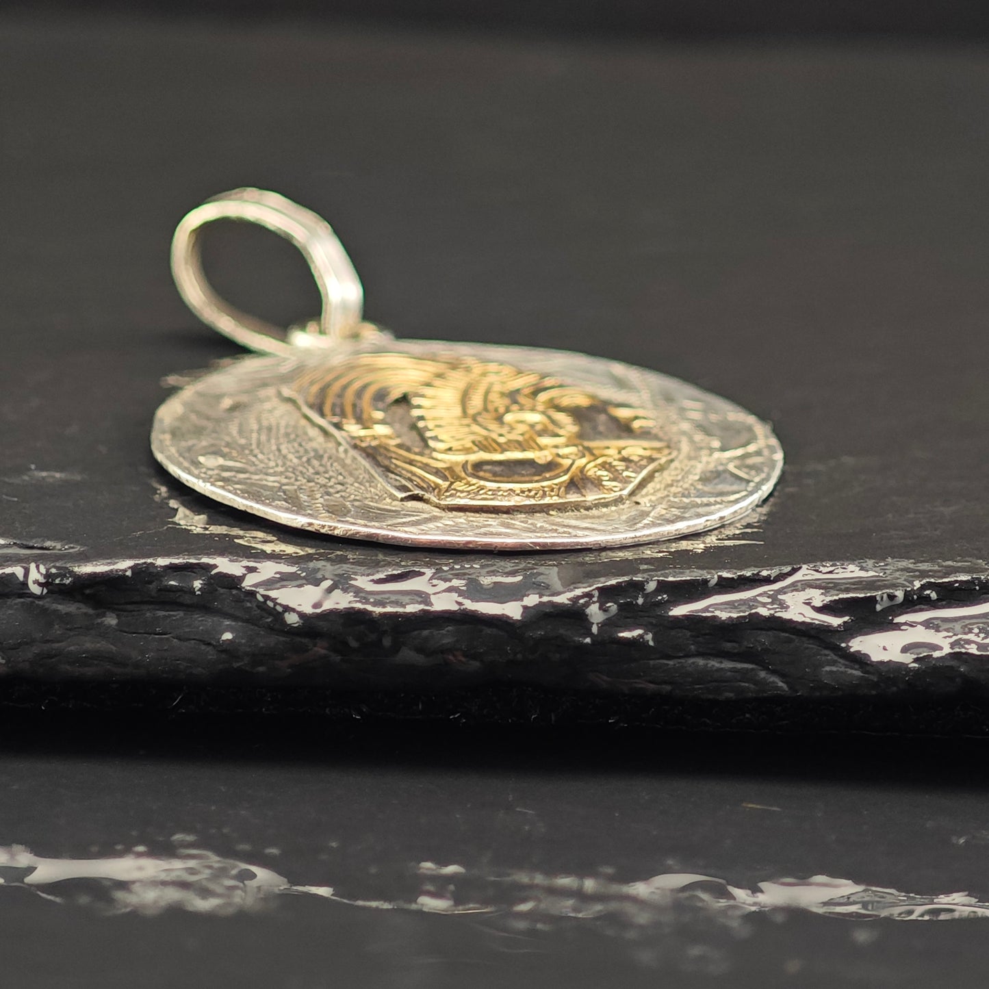 South American Warrior Pendant Sterling Silver
