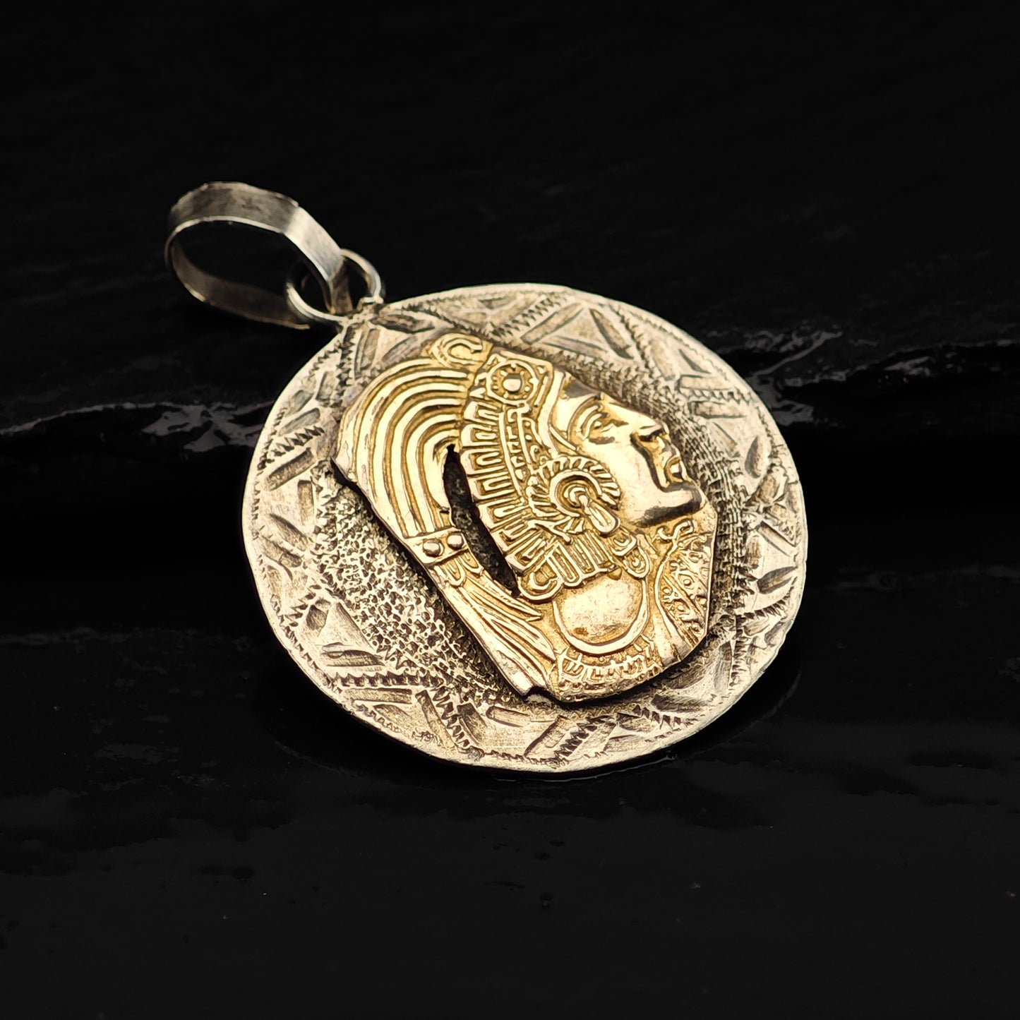 South American Warrior Pendant Sterling Silver