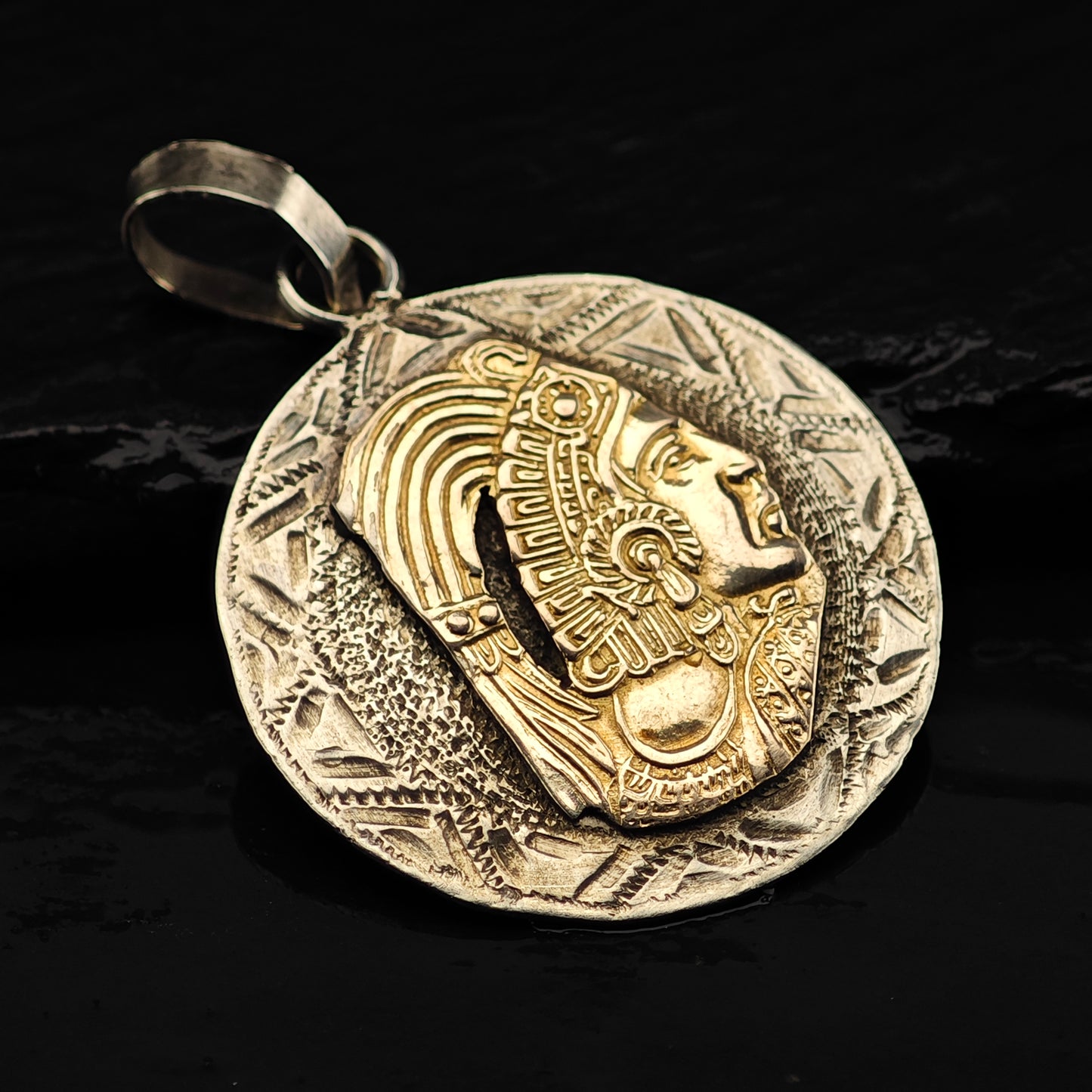 South American Warrior Pendant Sterling Silver