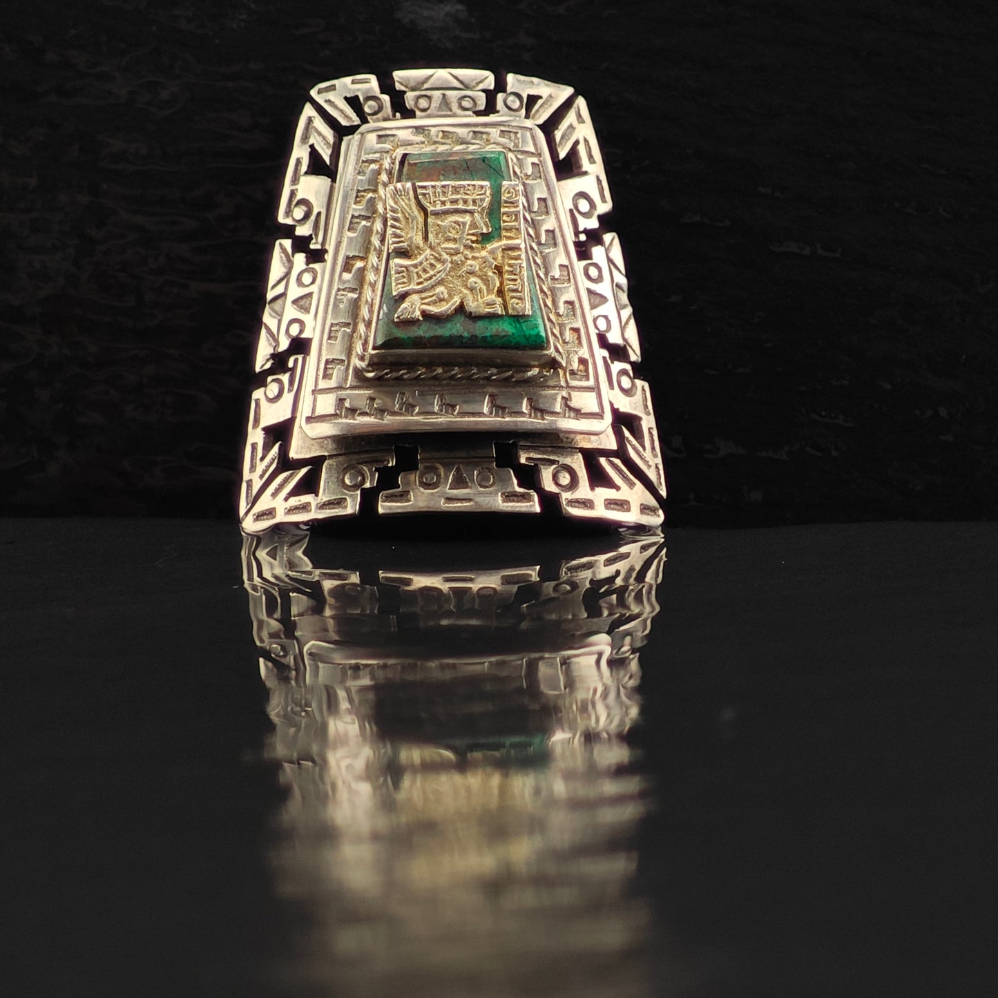 Peruvian Brooch/Pendant Sterling Silver
