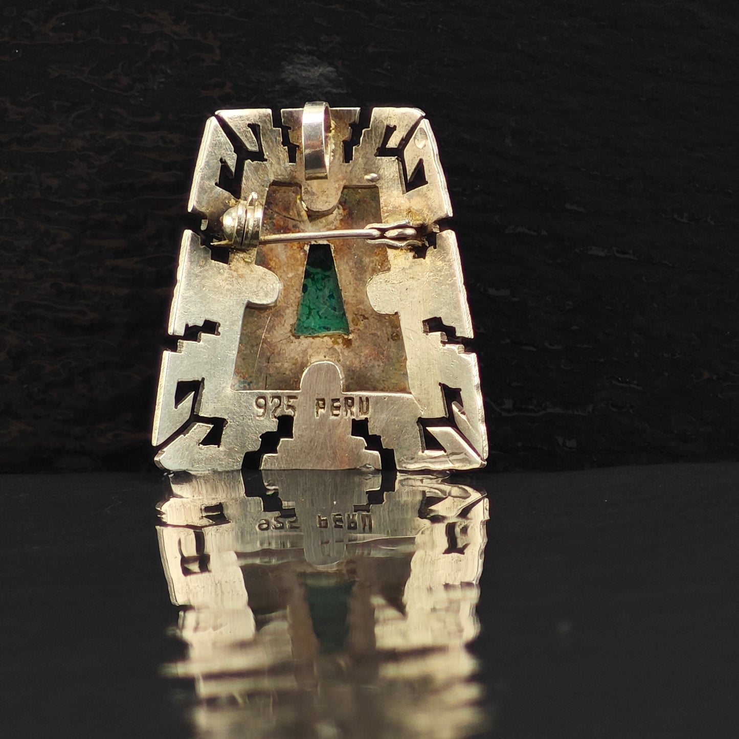 Peruvian Brooch/Pendant Sterling Silver