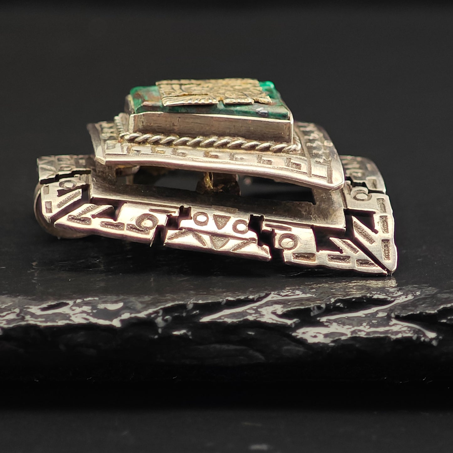 Peruvian Brooch/Pendant Sterling Silver