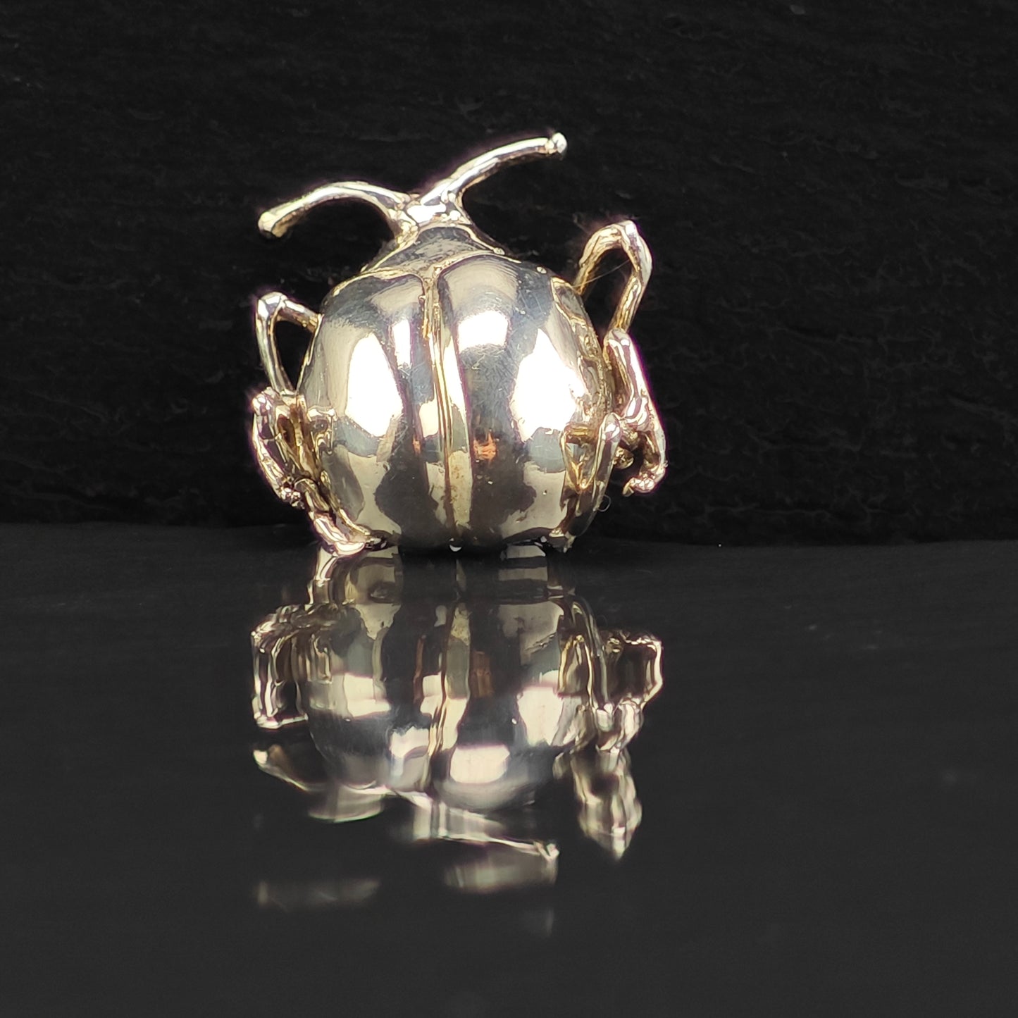 Beetle Pendant Sterling Silver