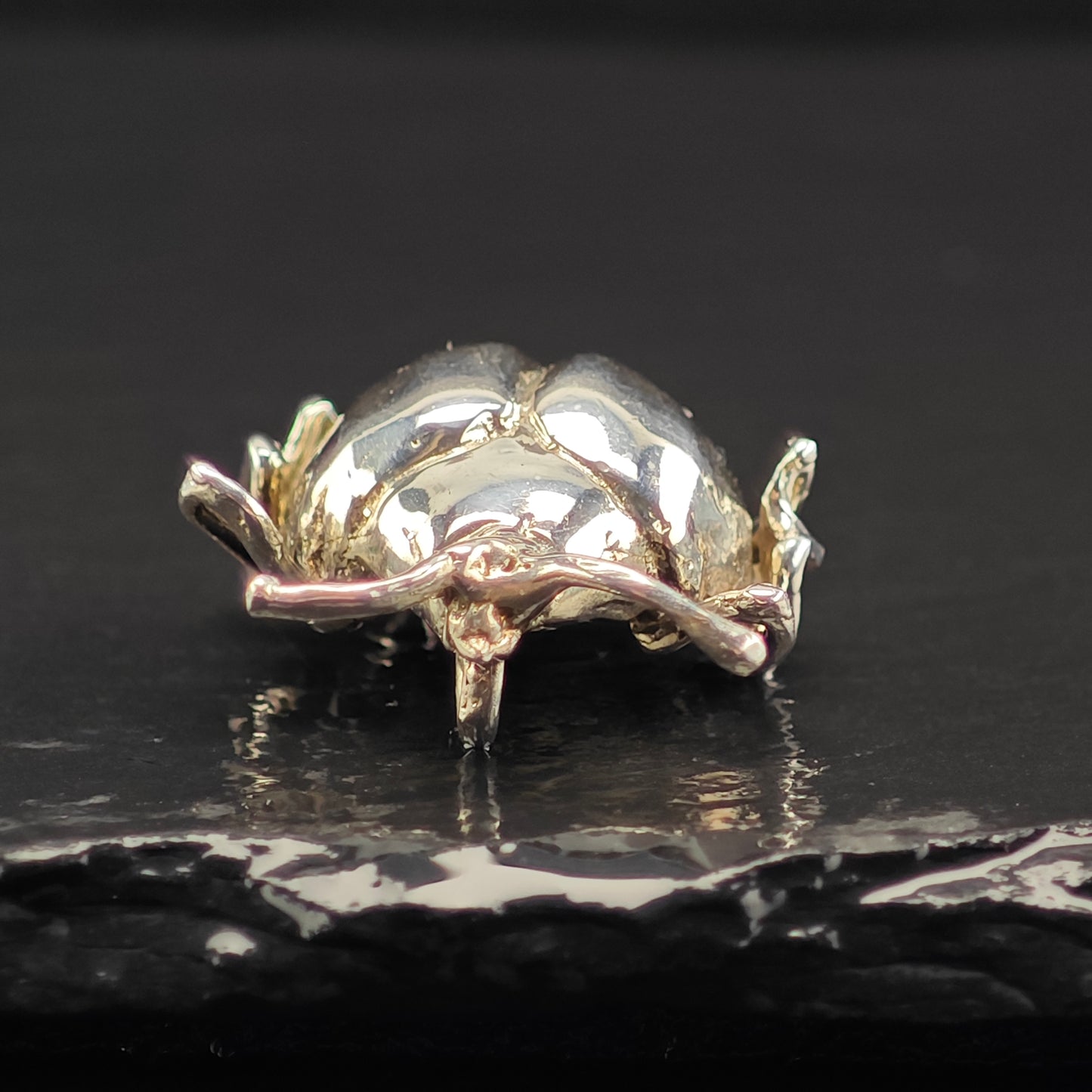Beetle Pendant Sterling Silver