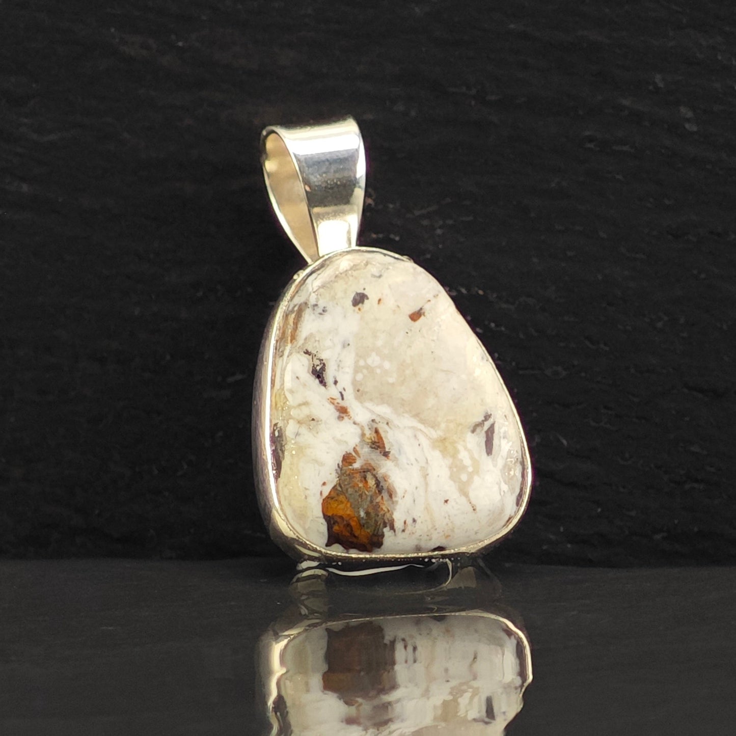 White Buffalo Pendant Sterling Silver