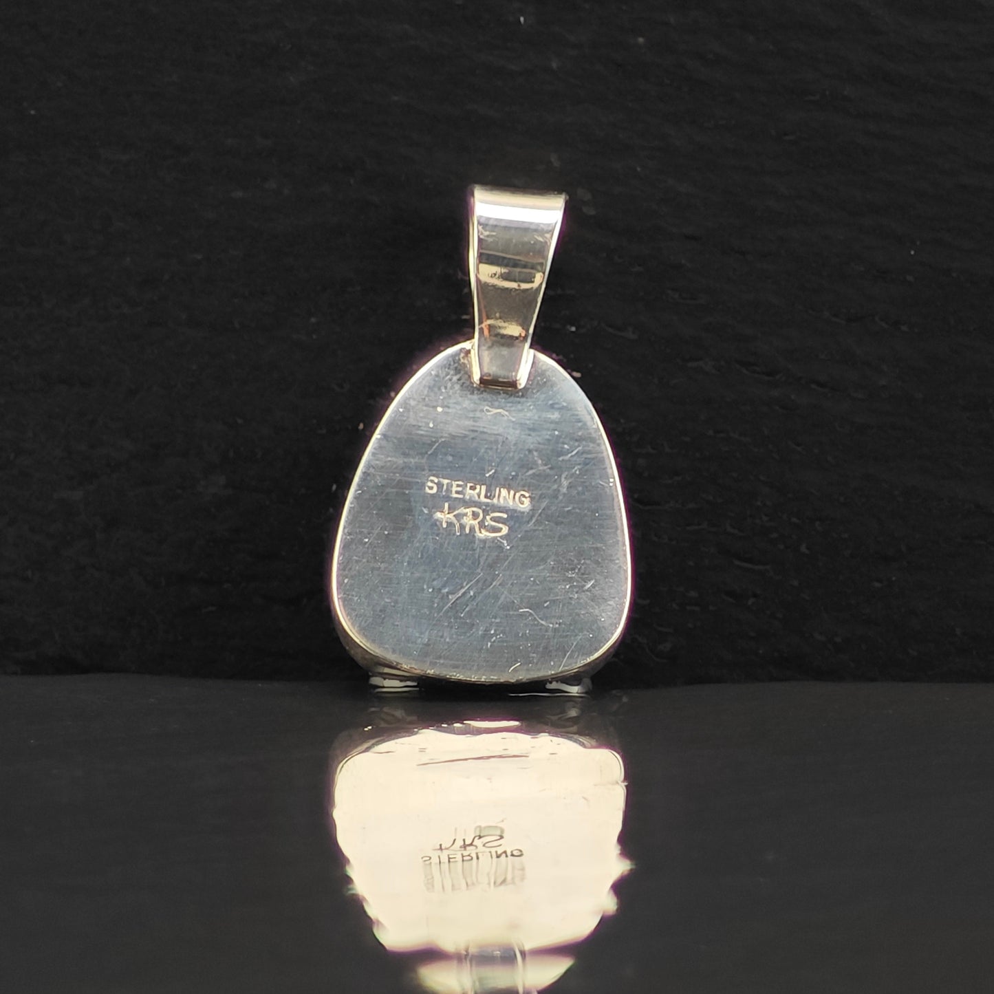 White Buffalo Pendant Sterling Silver
