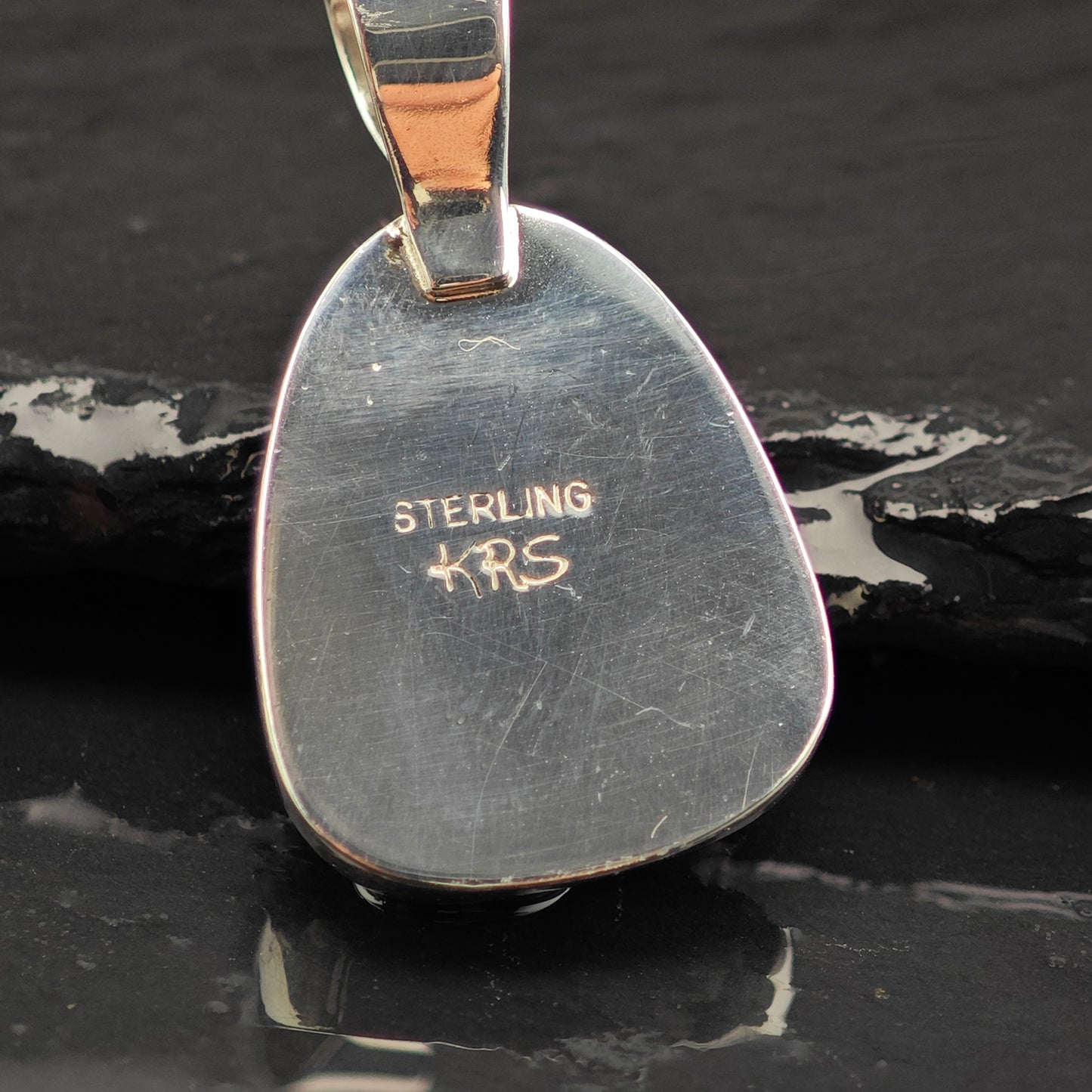 White Buffalo Pendant Sterling Silver