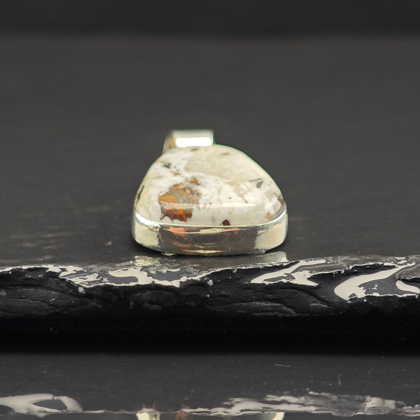 White Buffalo Pendant Sterling Silver
