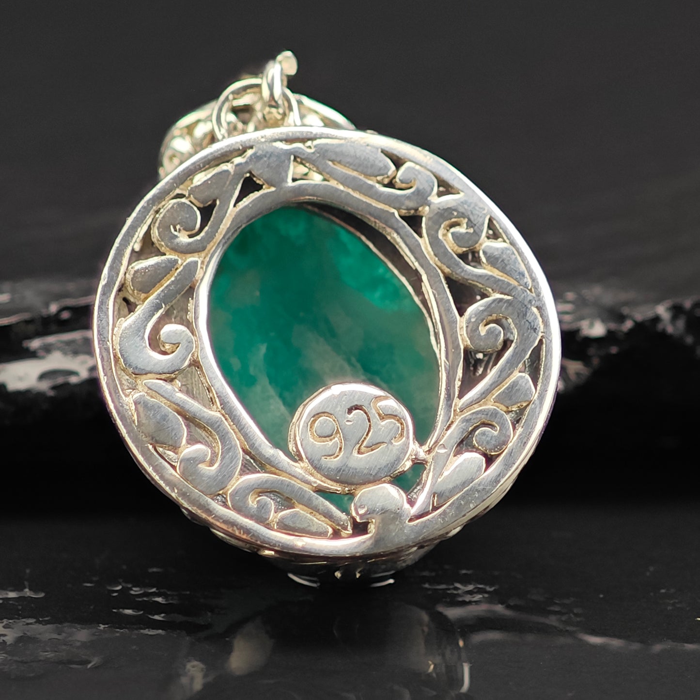 Amazonite Pendant Sterling Silver