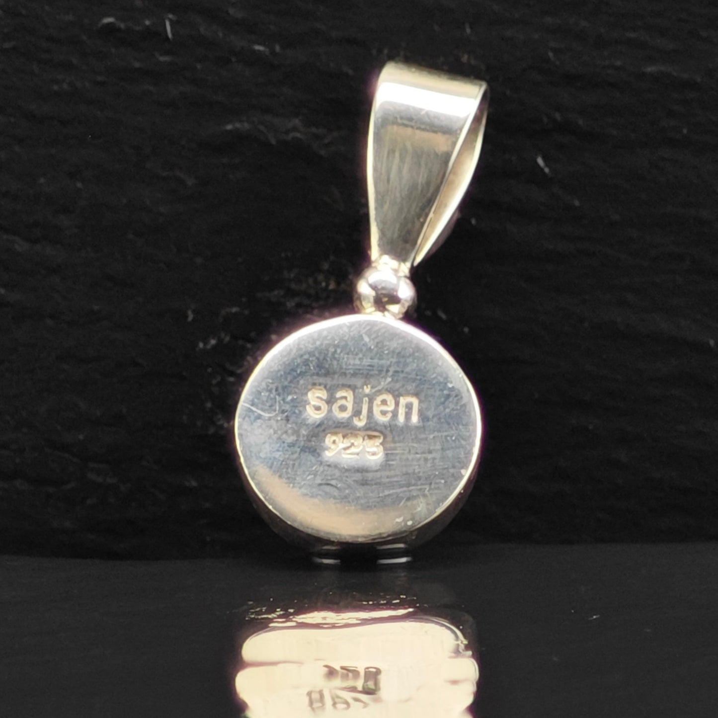 Sajen Pink MOP and Ruby Pendant Sterling Silver