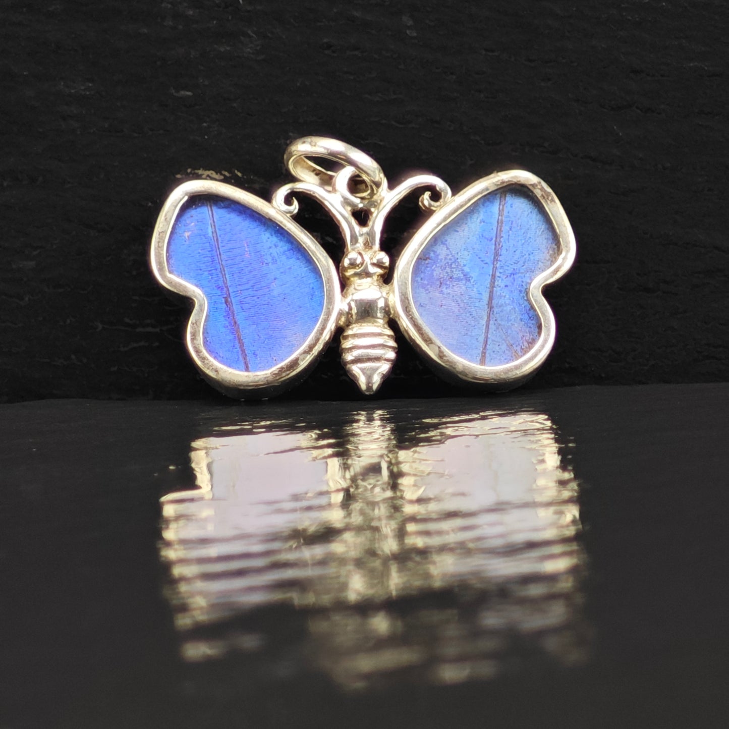 Reversible Butterfly Wing Pendant Sterling Silver