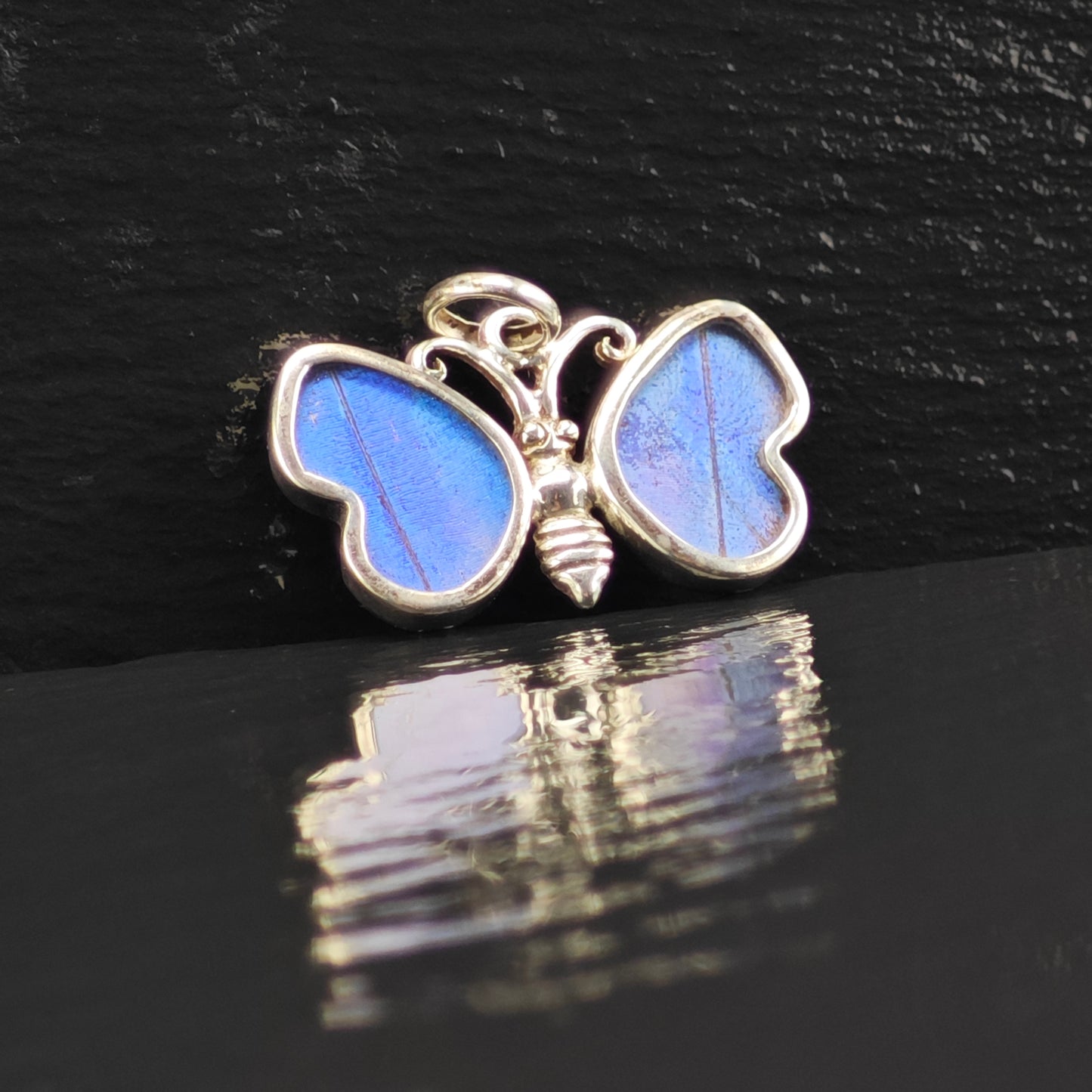 Reversible Butterfly Wing Pendant Sterling Silver