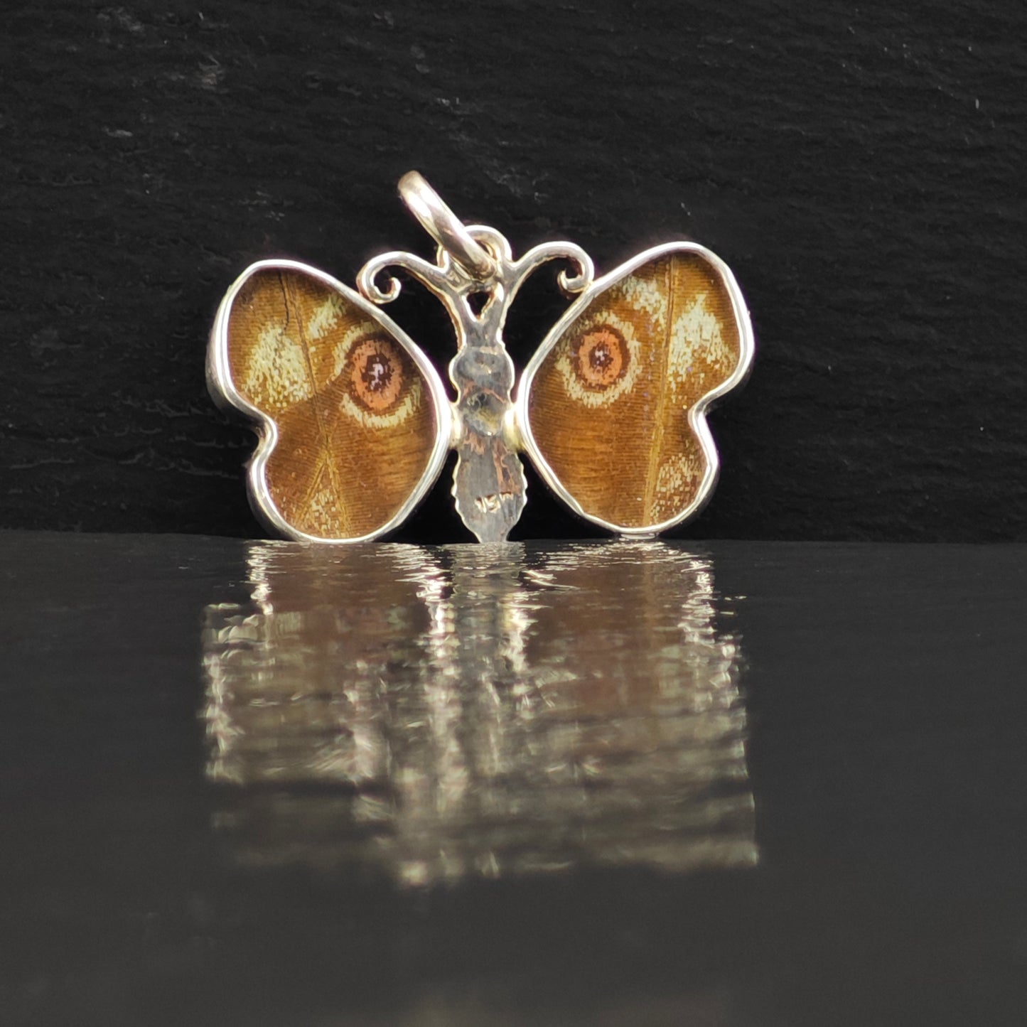Reversible Butterfly Wing Pendant Sterling Silver