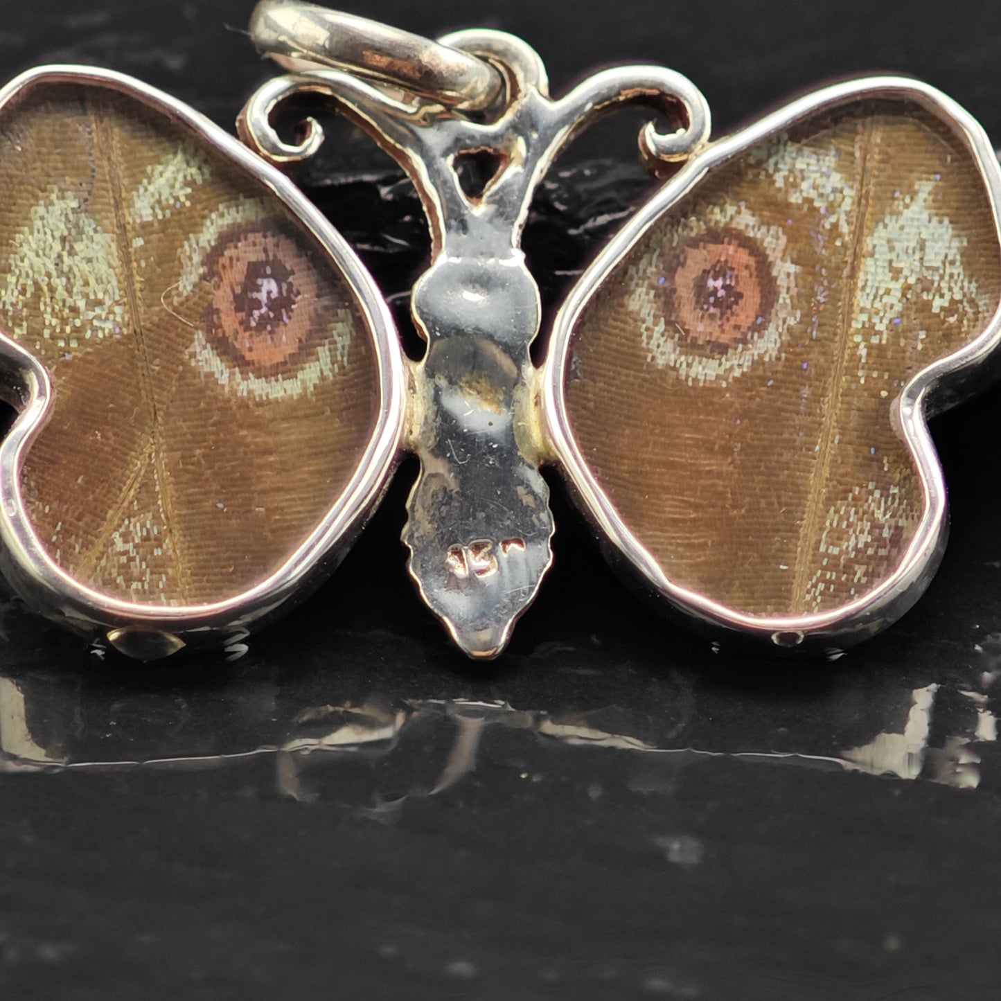 Reversible Butterfly Wing Pendant Sterling Silver