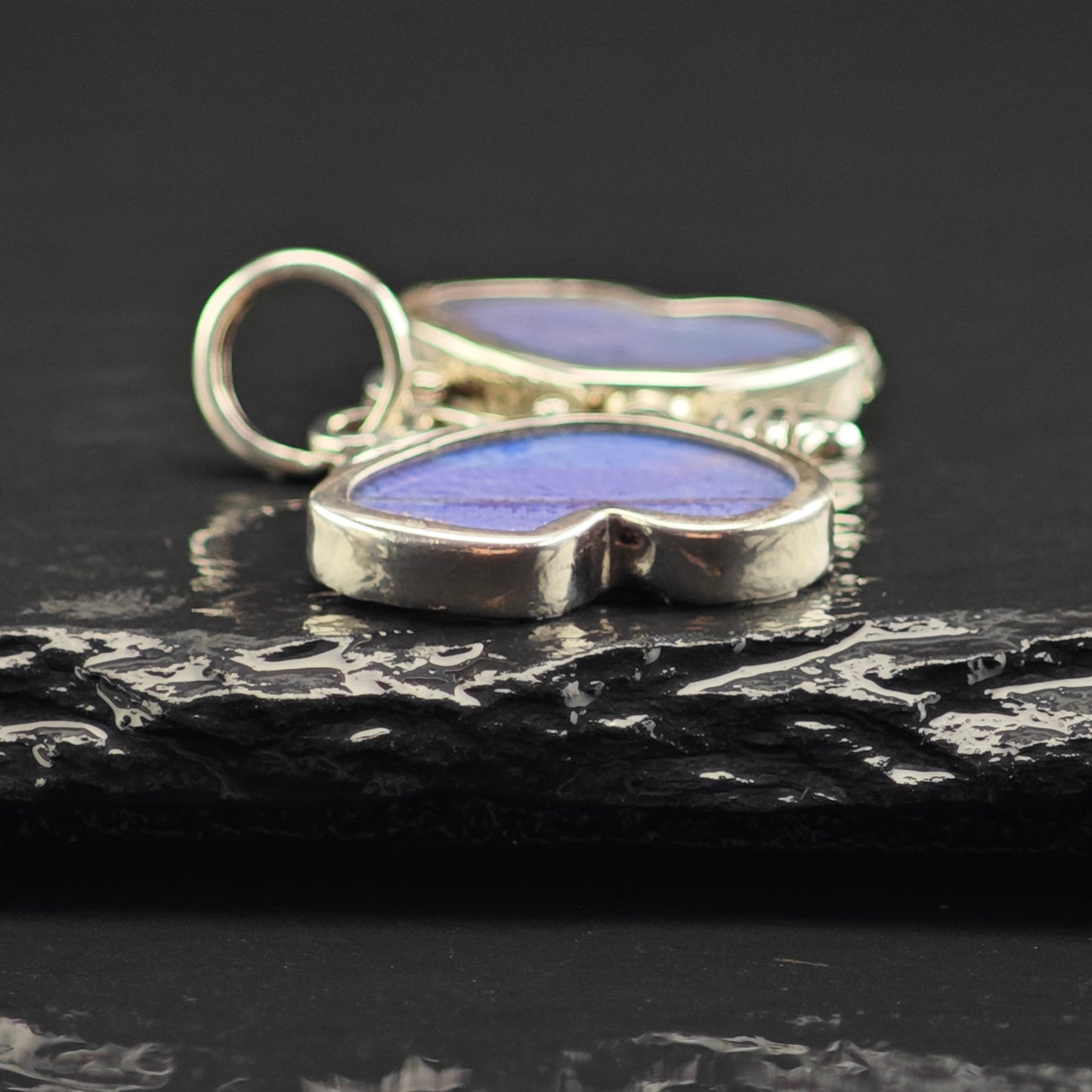 Reversible Butterfly Wing Pendant Sterling Silver