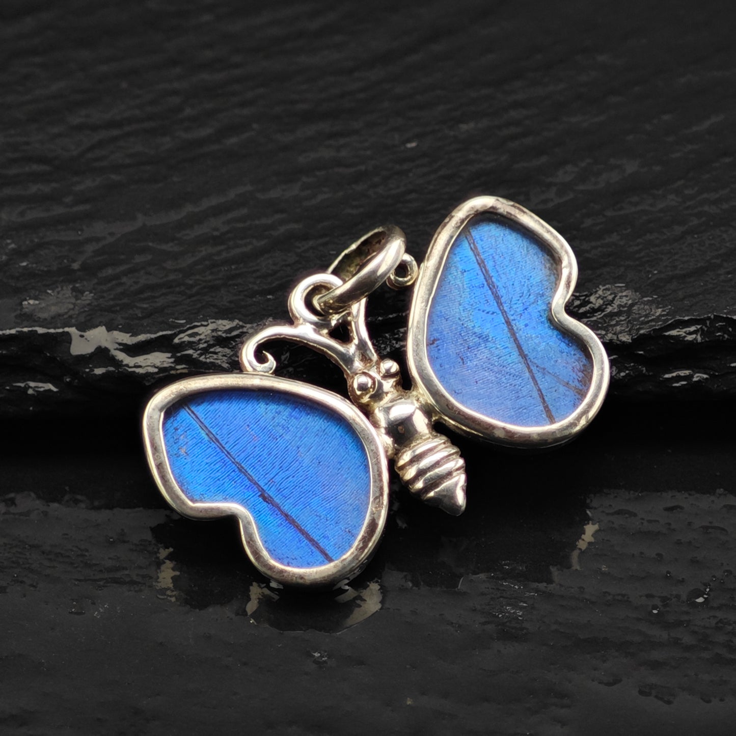 Reversible Butterfly Wing Pendant Sterling Silver