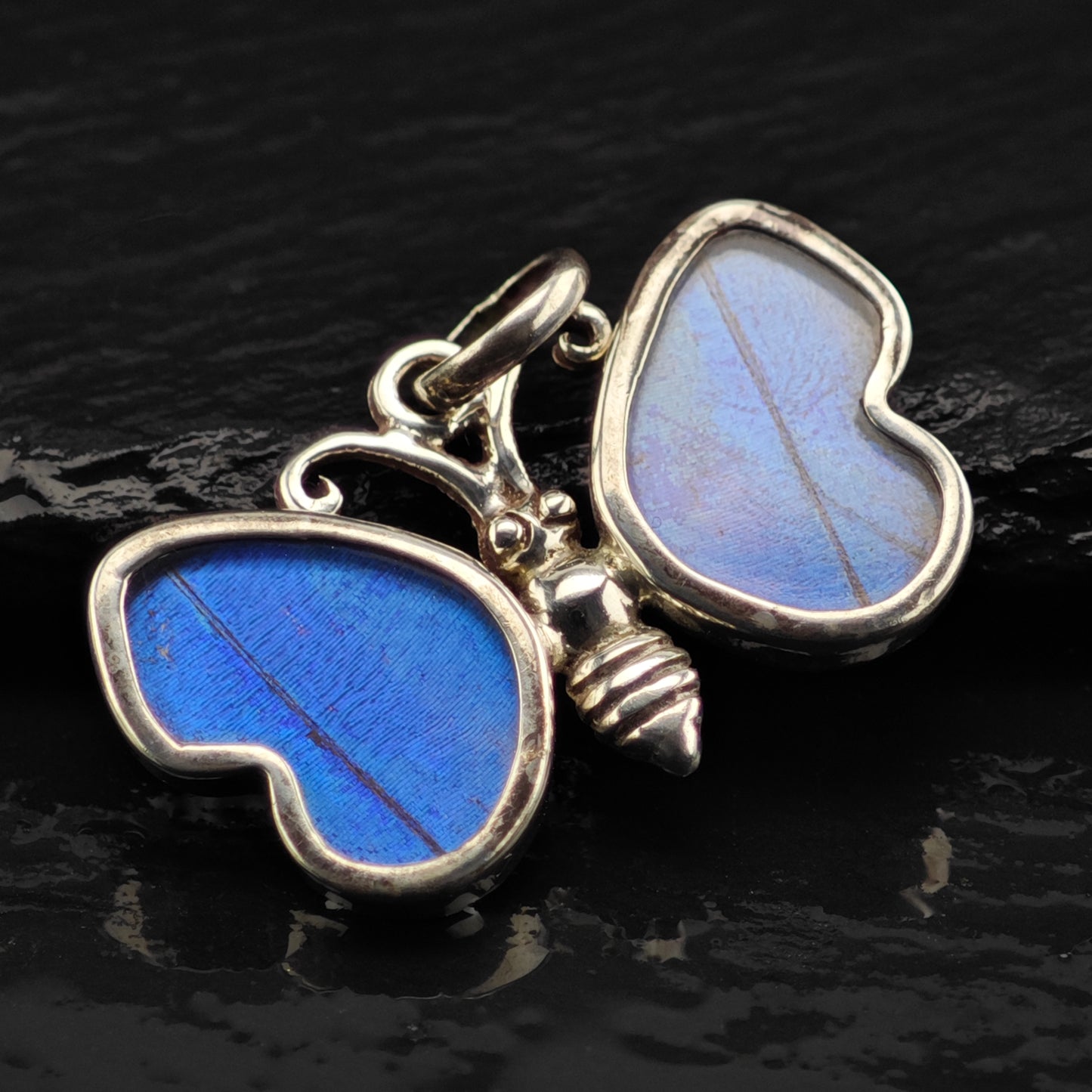 Reversible Butterfly Wing Pendant Sterling Silver