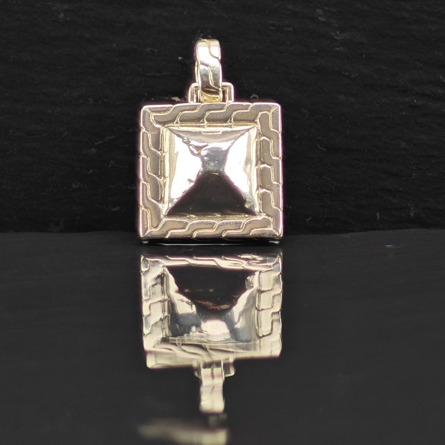 Brown Quartz Pendant Sterling Silver