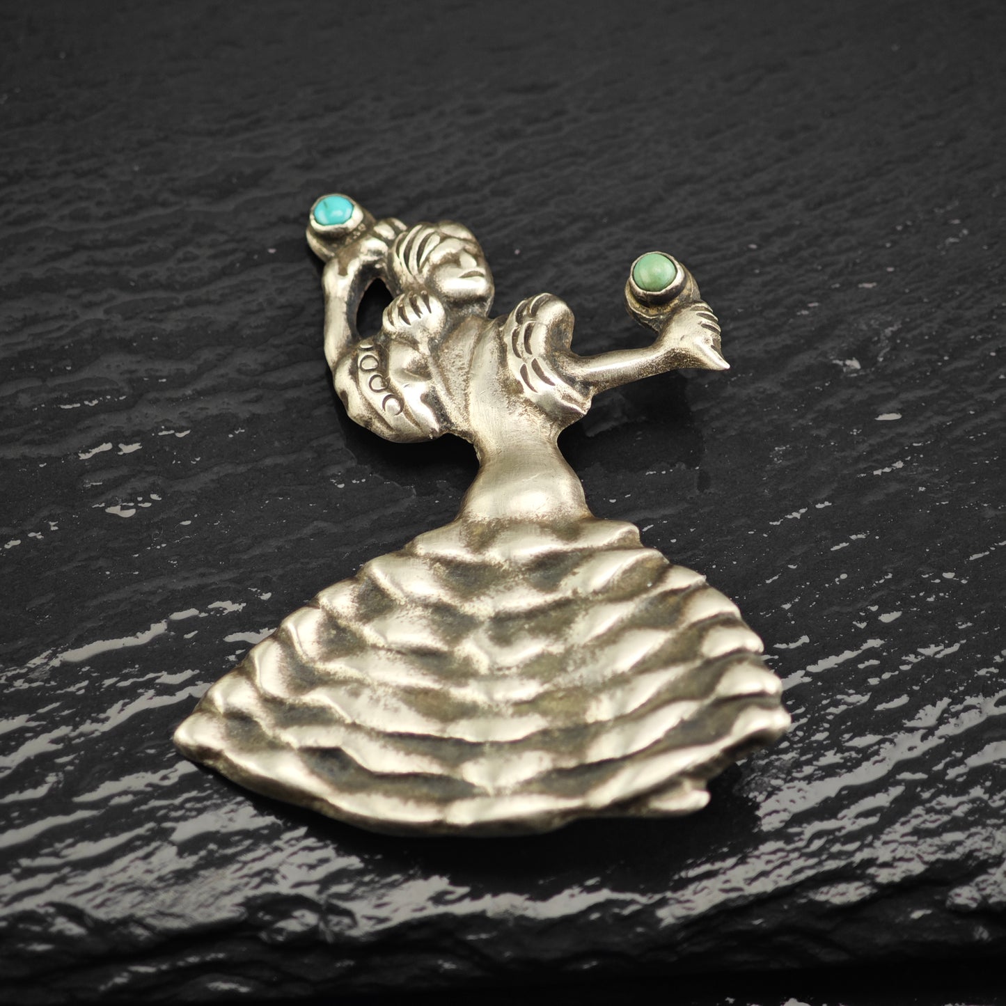 Pre Eagle Taxco Sterling Silver Brooch B2172