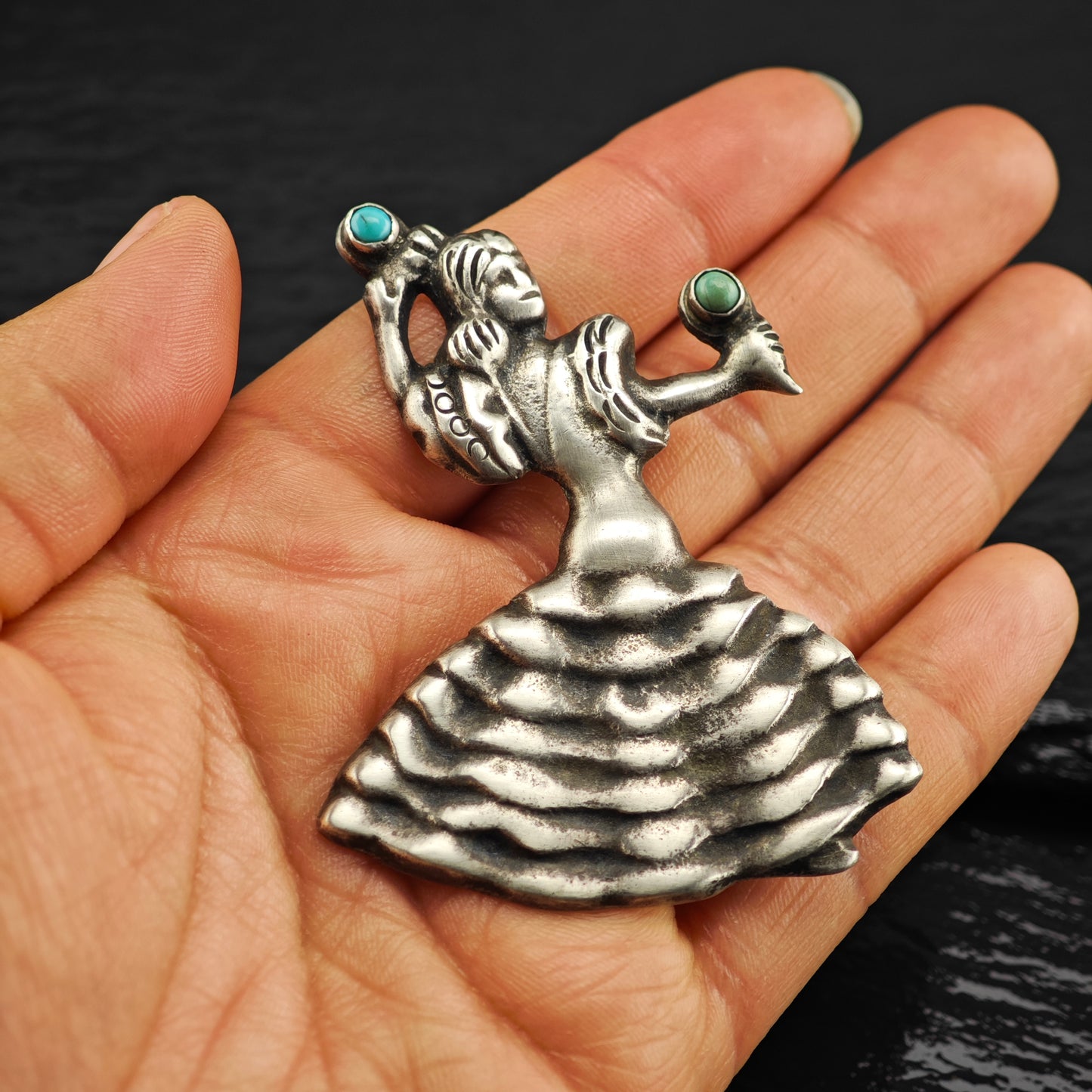 Pre Eagle Taxco Sterling Silver Brooch B2172