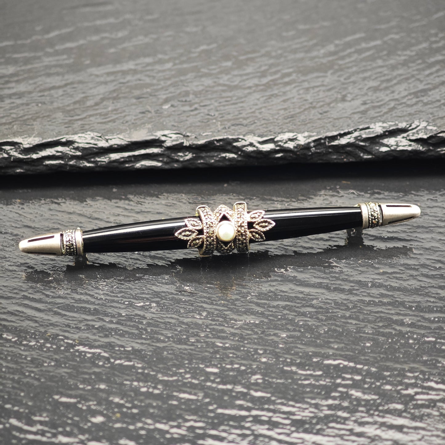 Vintage Art Deco Style Sterling Silver Brooch B2173