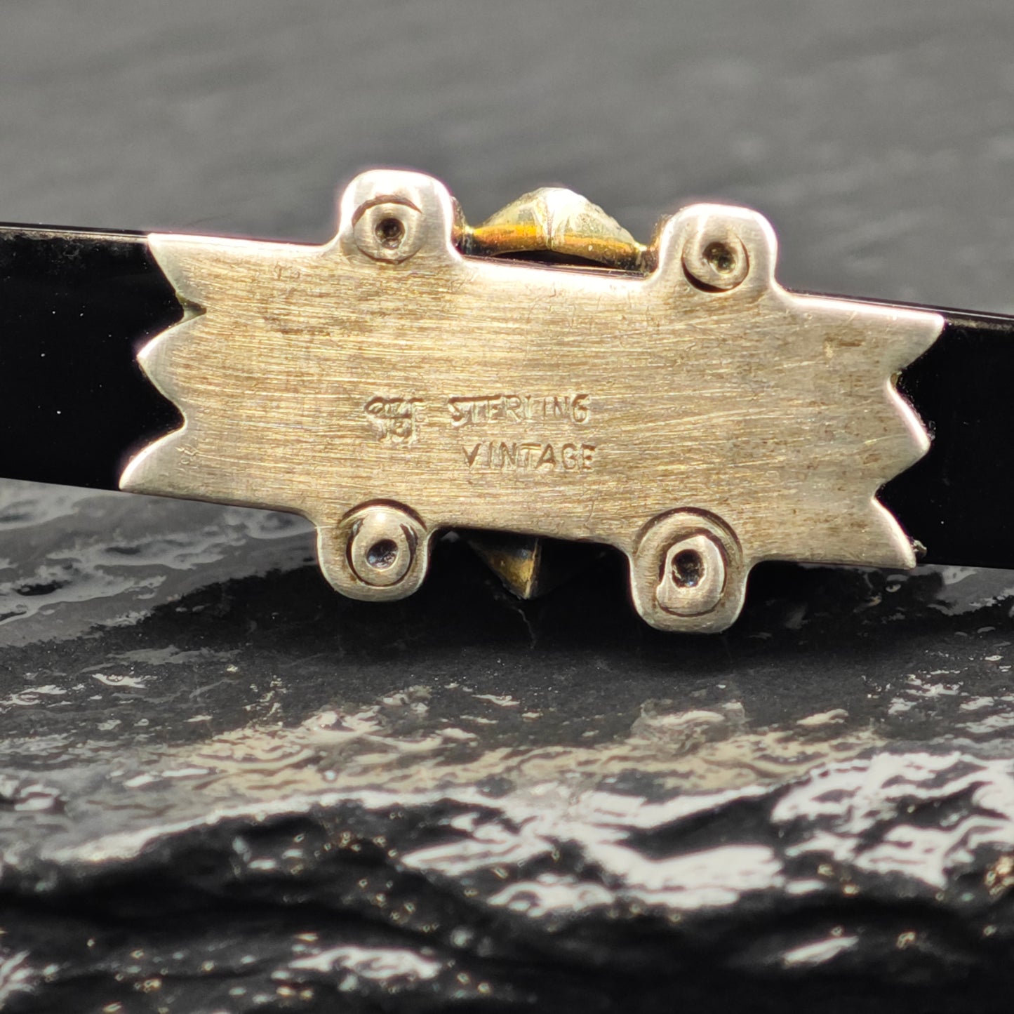 Vintage Art Deco Style Sterling Silver Brooch B2173