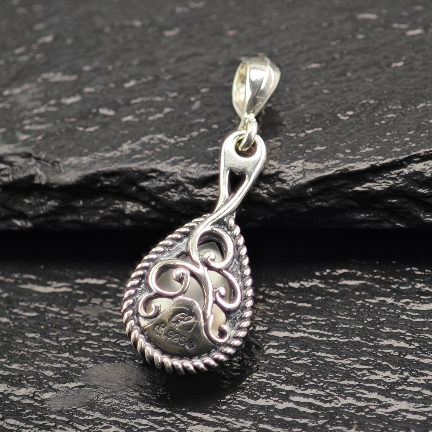 MOP Doublet Pendant Sterling Silver P2925