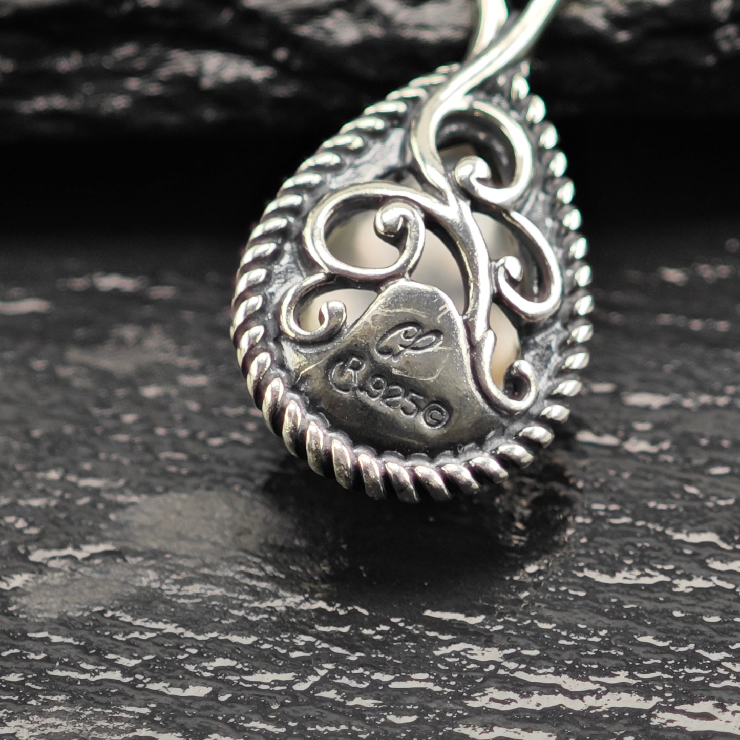 MOP Doublet Pendant Sterling Silver P2925