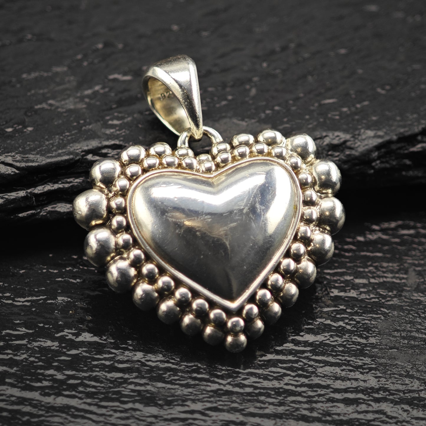 Lagos Reversible Bubble Heart Pendant Sterling Silver P2911