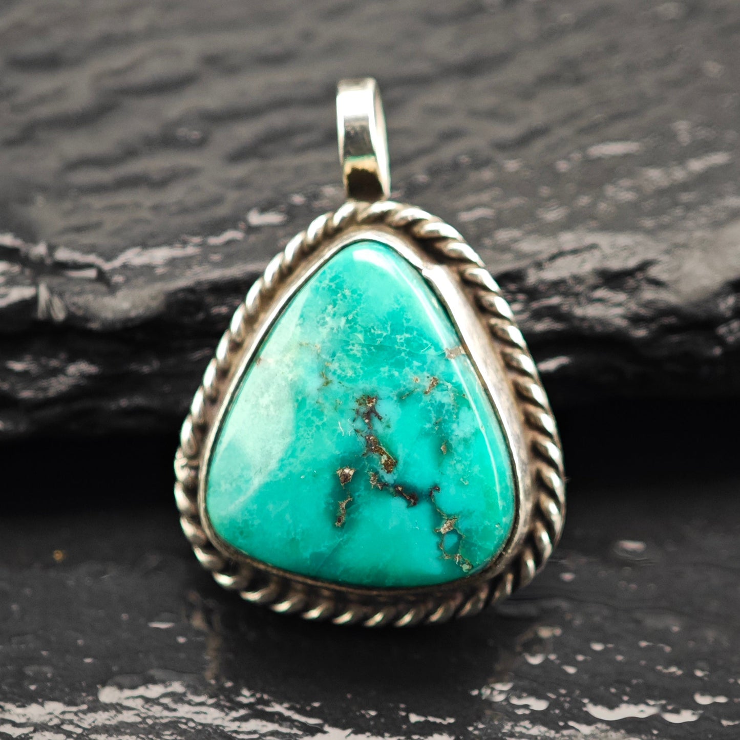 Turquoise Pendant Sterling Silver P2921