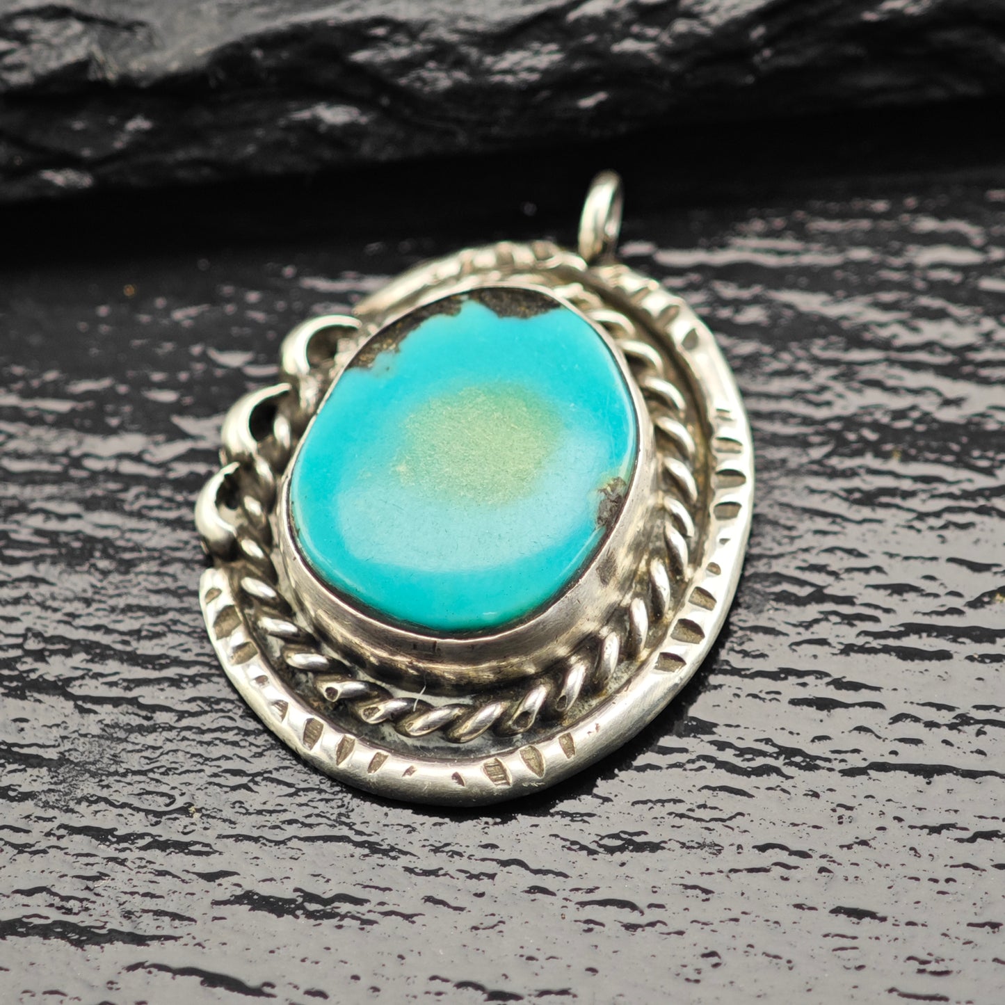 Turquoise SW Pendant Sterling Silver P2930